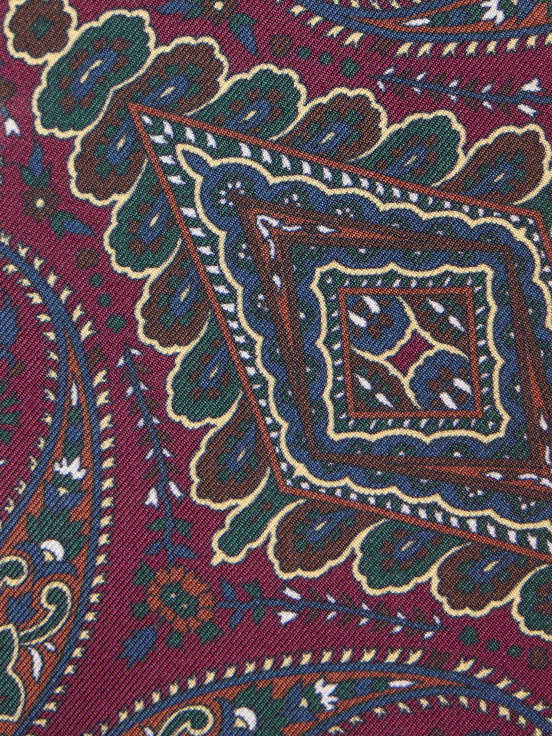 Foulard paisley bordeaux