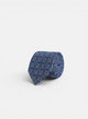 Navy blue tile pattern tie