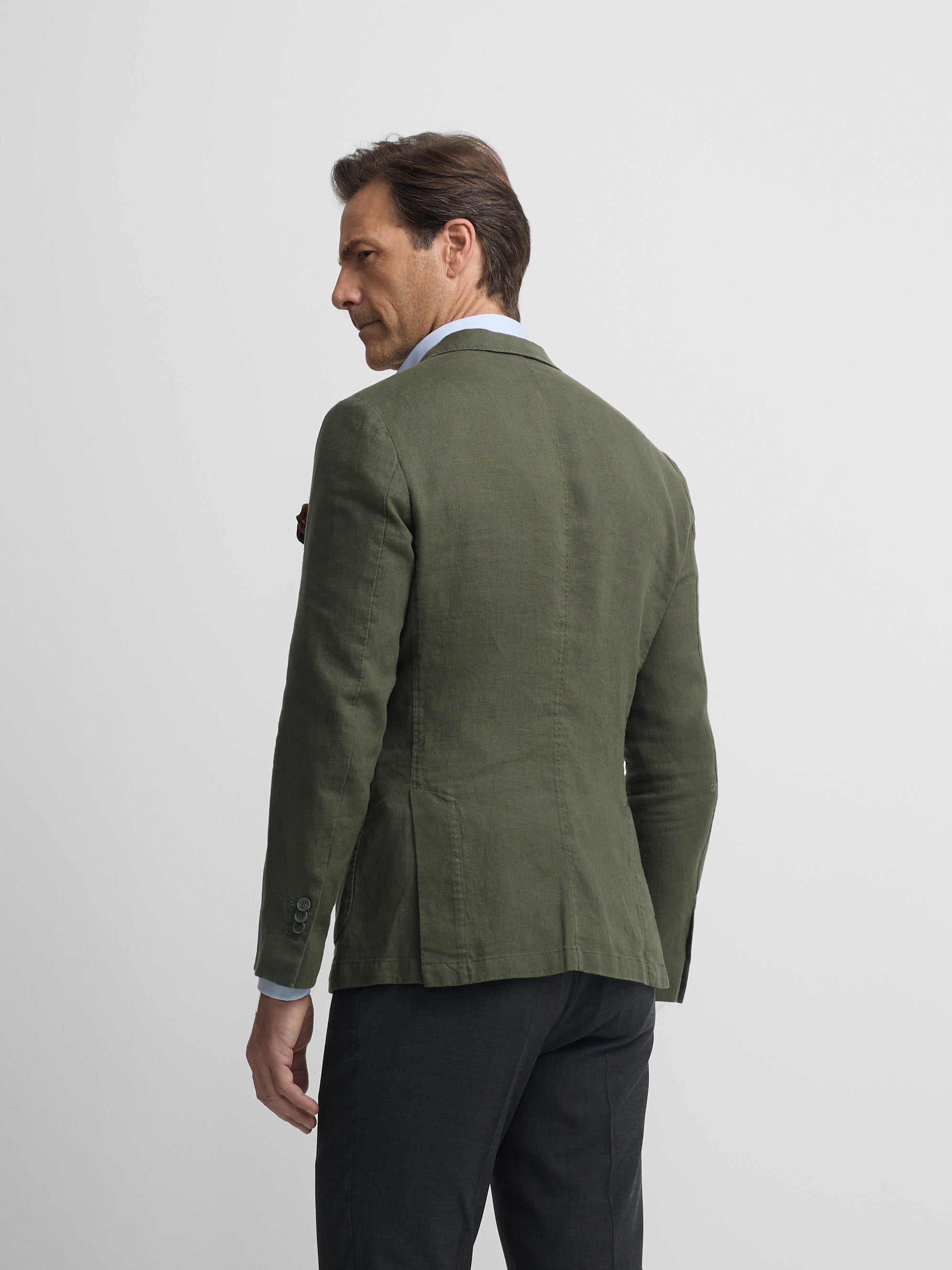 Americana cruzada comfort verde