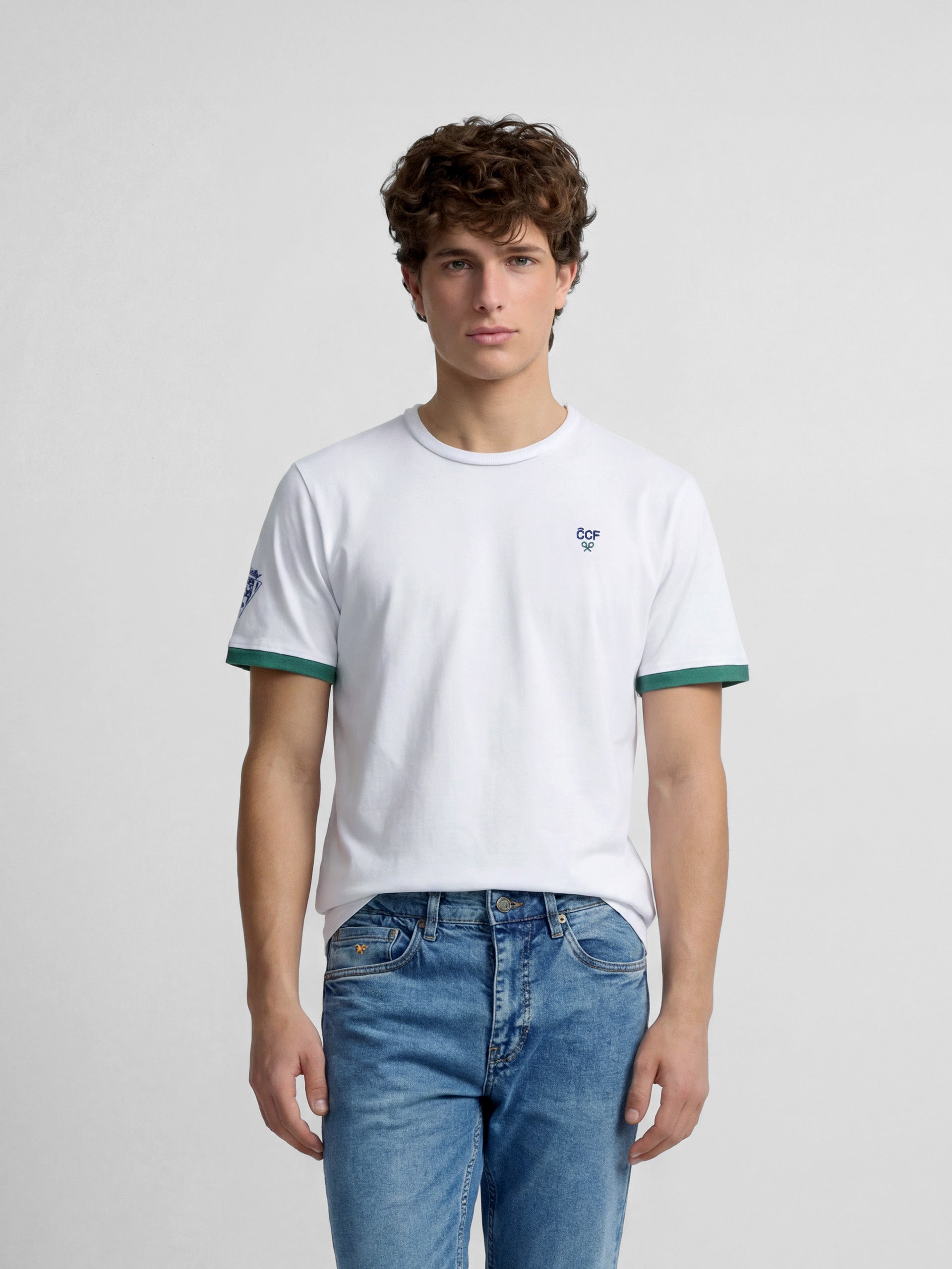 Camiseta silbon CCF blanca