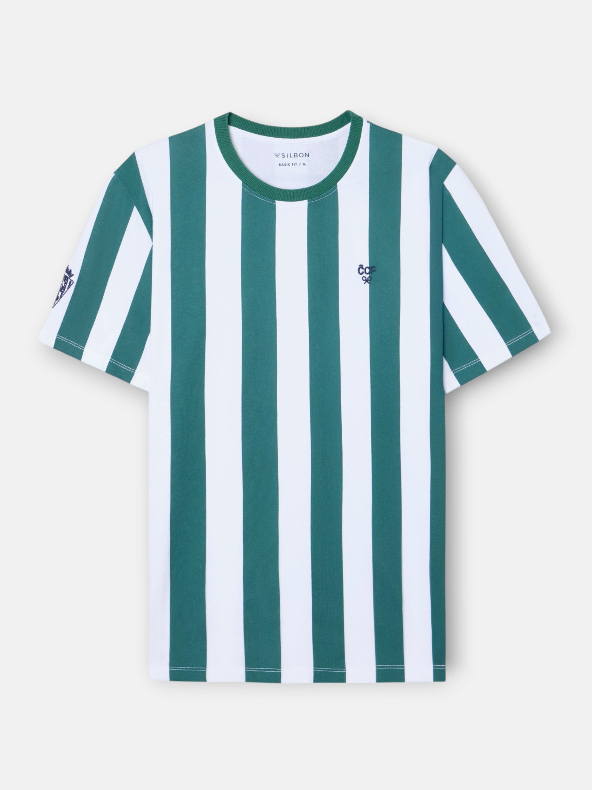 Camiseta silbon CCF franjas