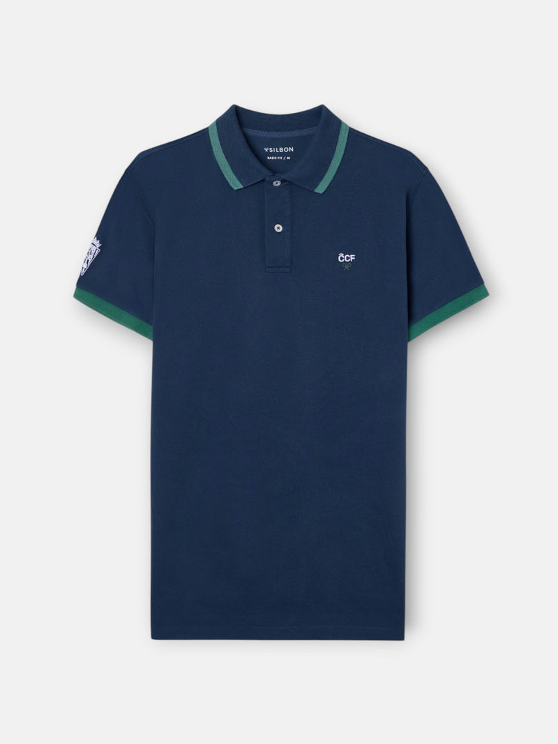 Polo Silbon CCF bleu marine