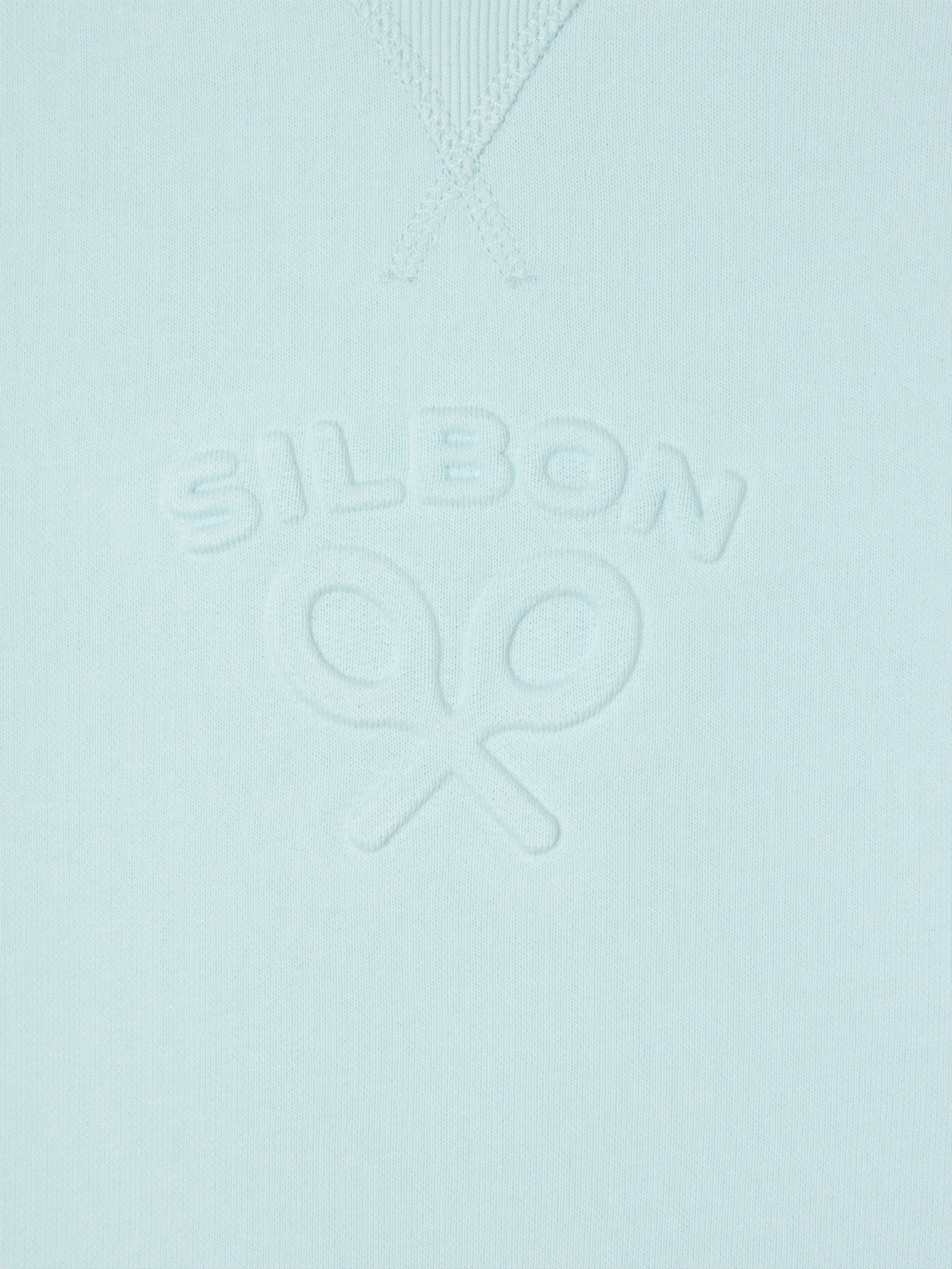Sweatshirt mulher Silbon clássico azul-celeste
