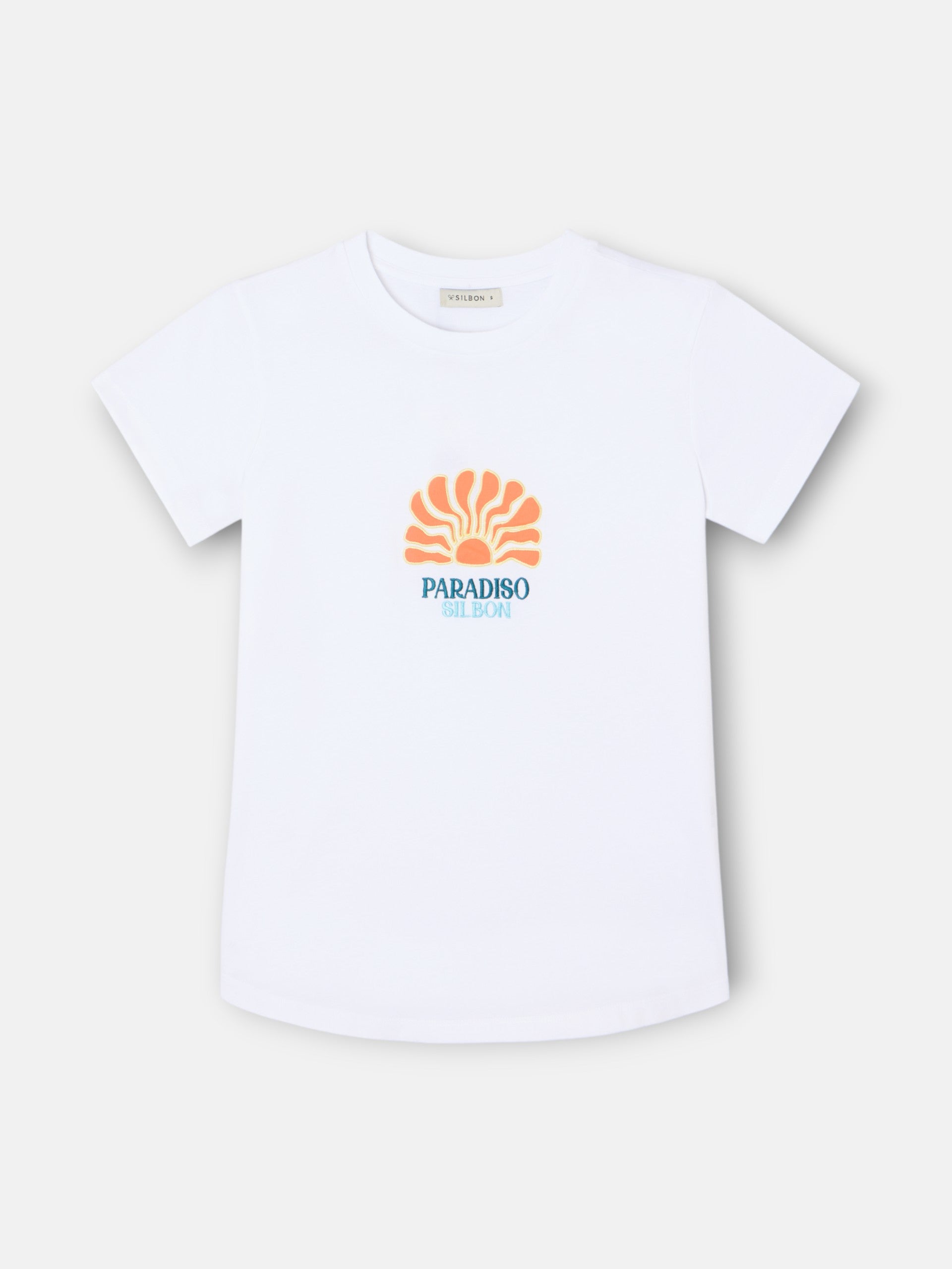 T-shirt mulher paradiso branca