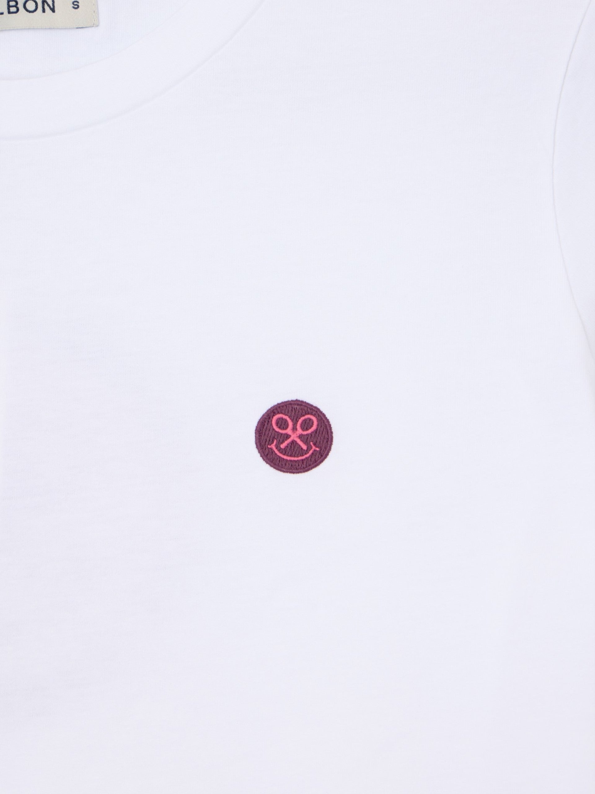 Camisola mulher smile estampada branca