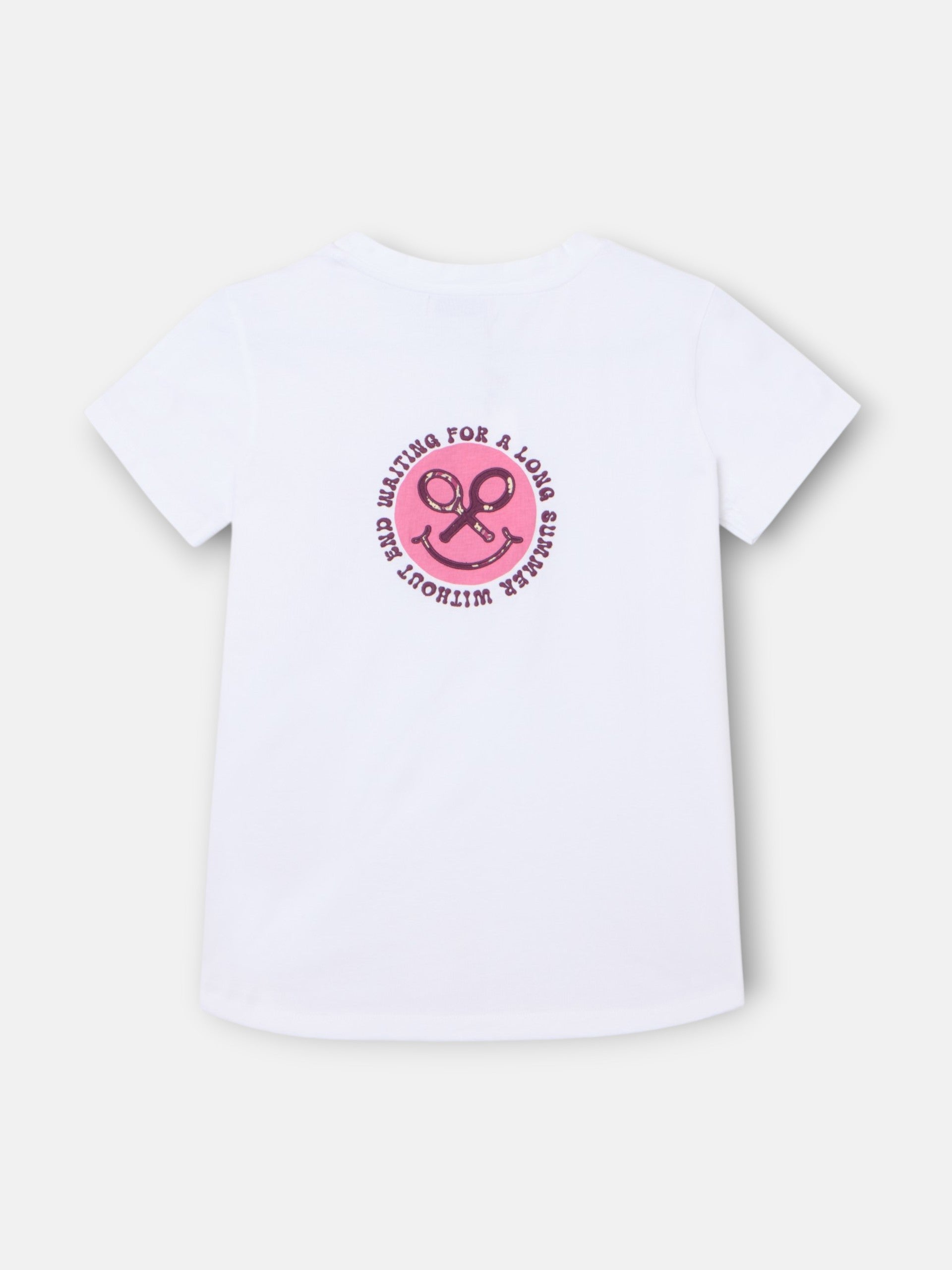 Camisola mulher smile estampada branca