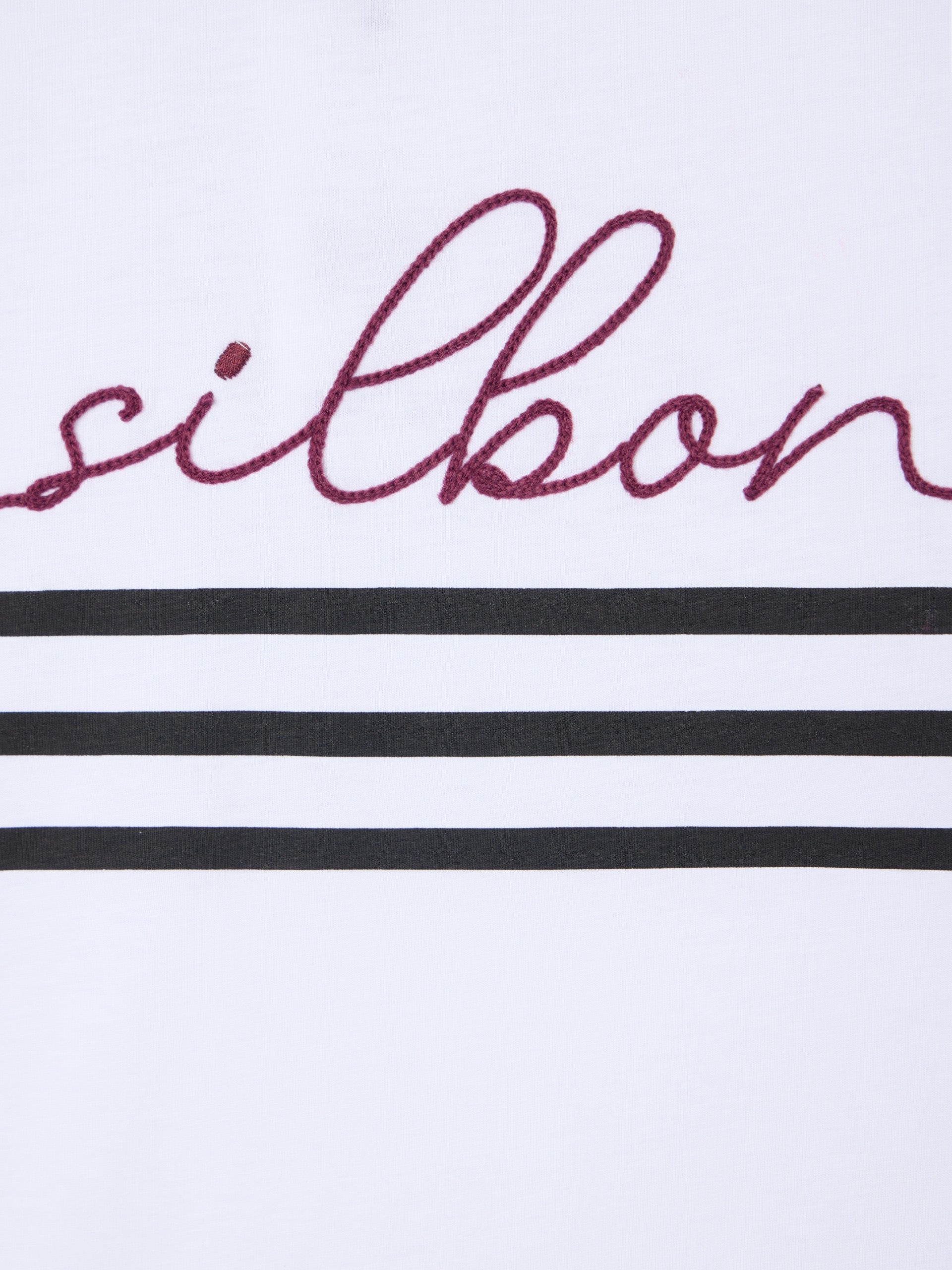 Camiseta woman silbon cordon blanca