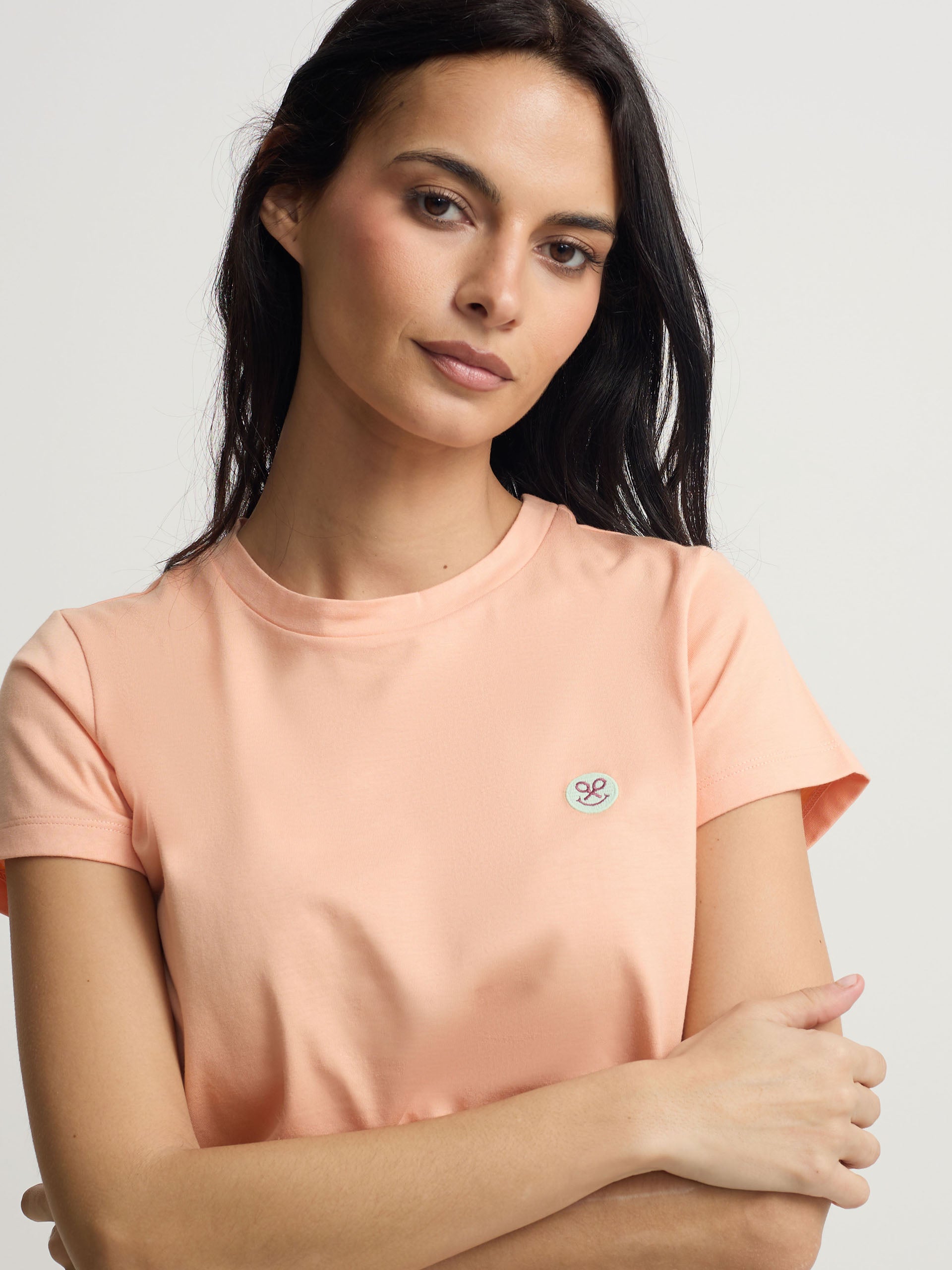Camisola mulher smile estampado laranja