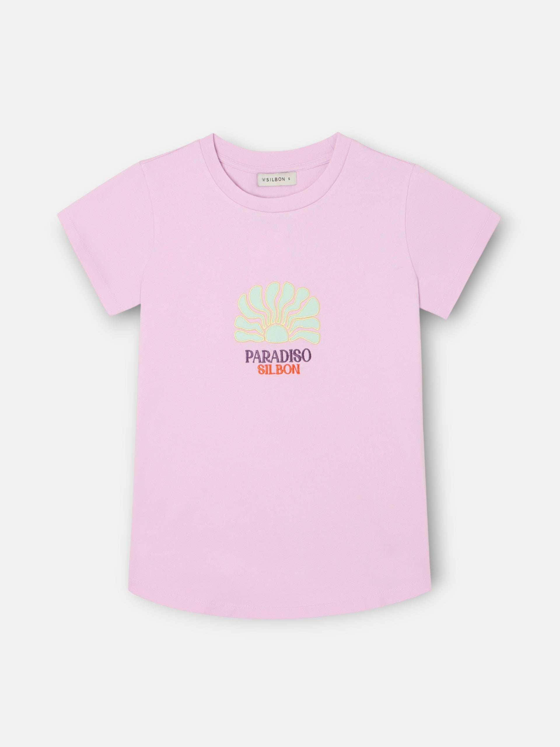 T-shirt mulher paradiso roxa