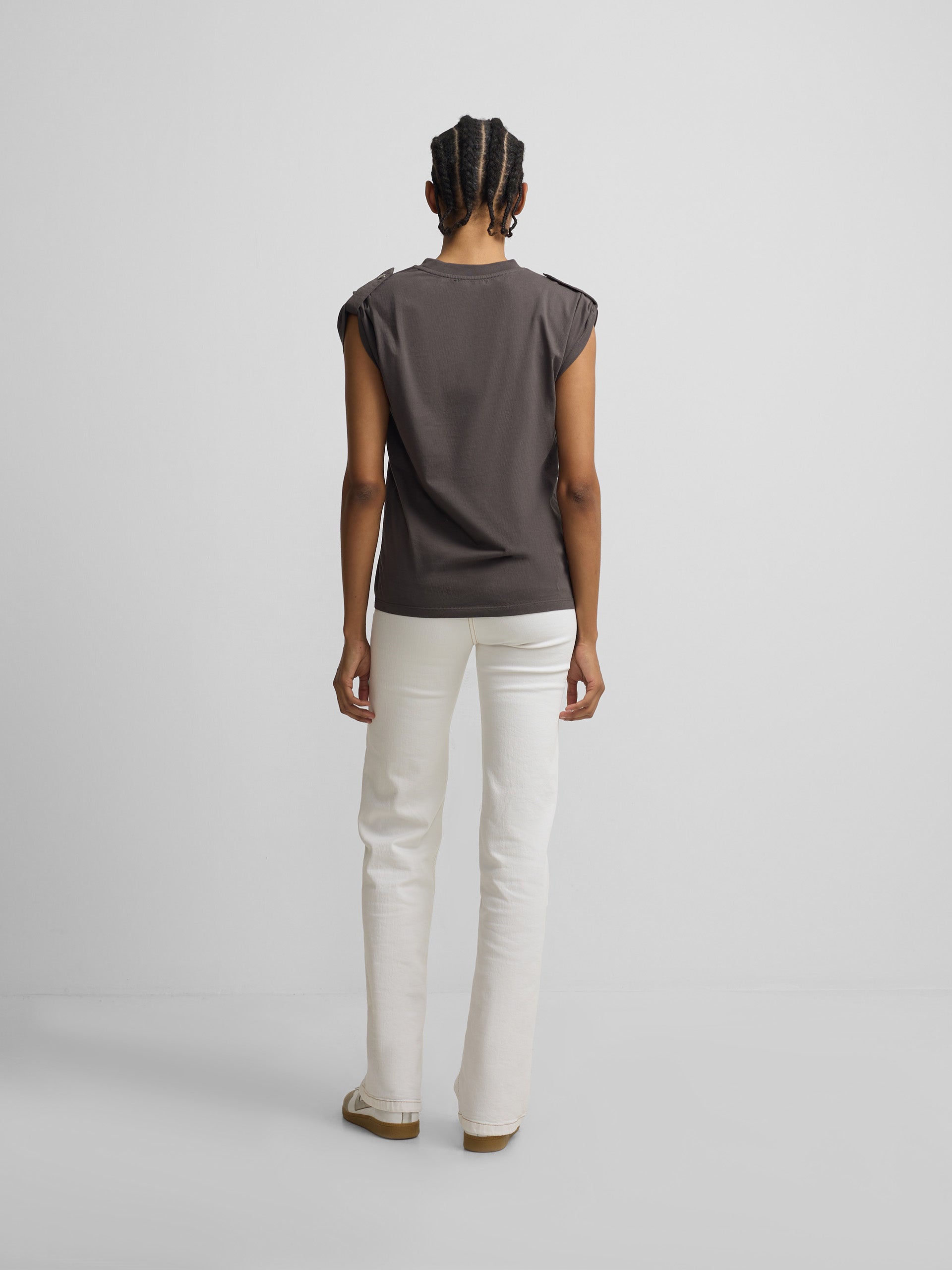Camiseta woman roll out have a nice day negra
