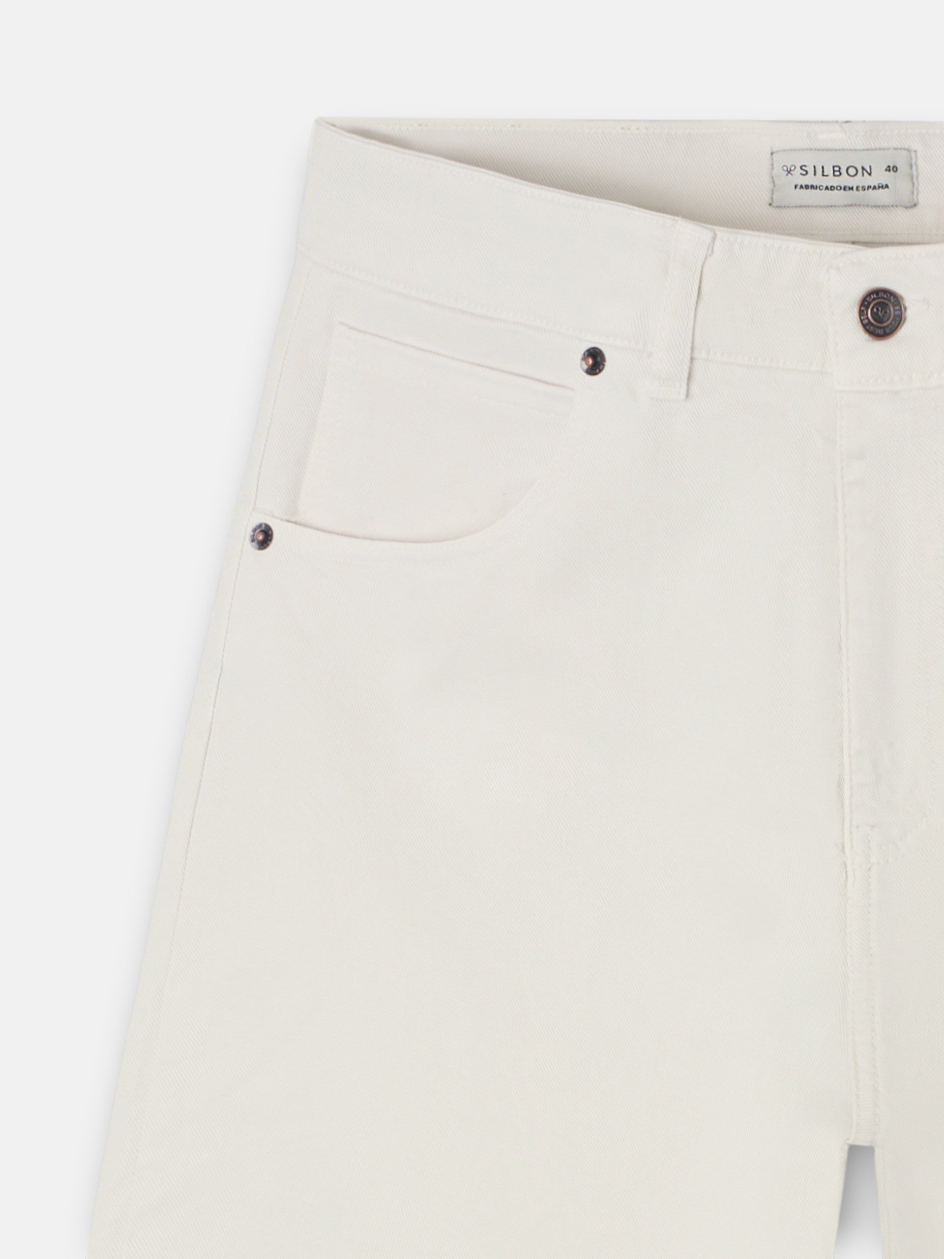 Pantalon en denim brut