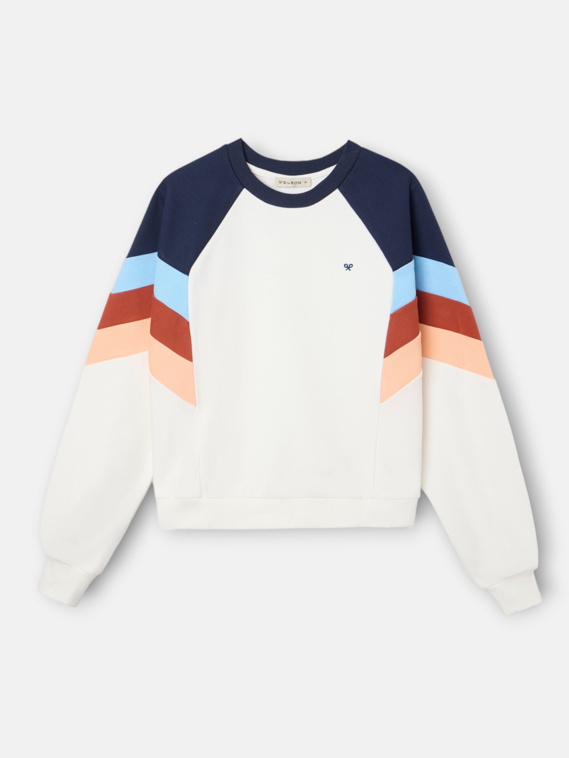 Sudadera woman tricolor azules