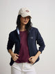 Women's navy racket zip sweatshirt