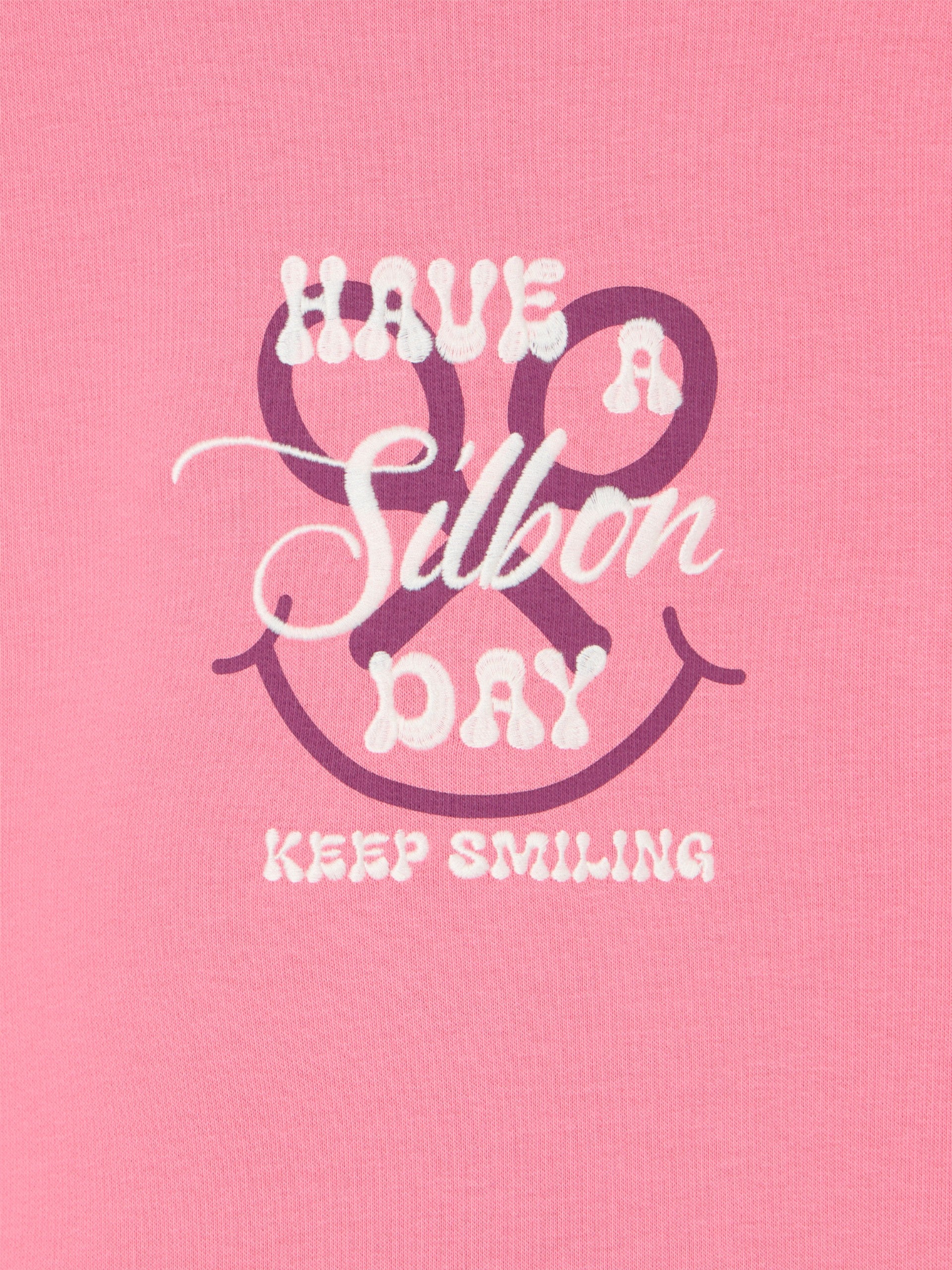 Sudadera woman have a silbon day rosa