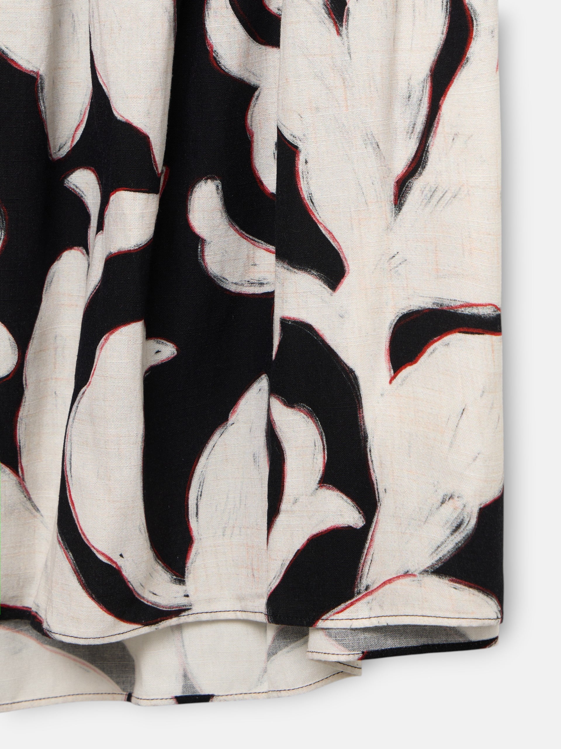 Robe découpée à imprimé floral noir