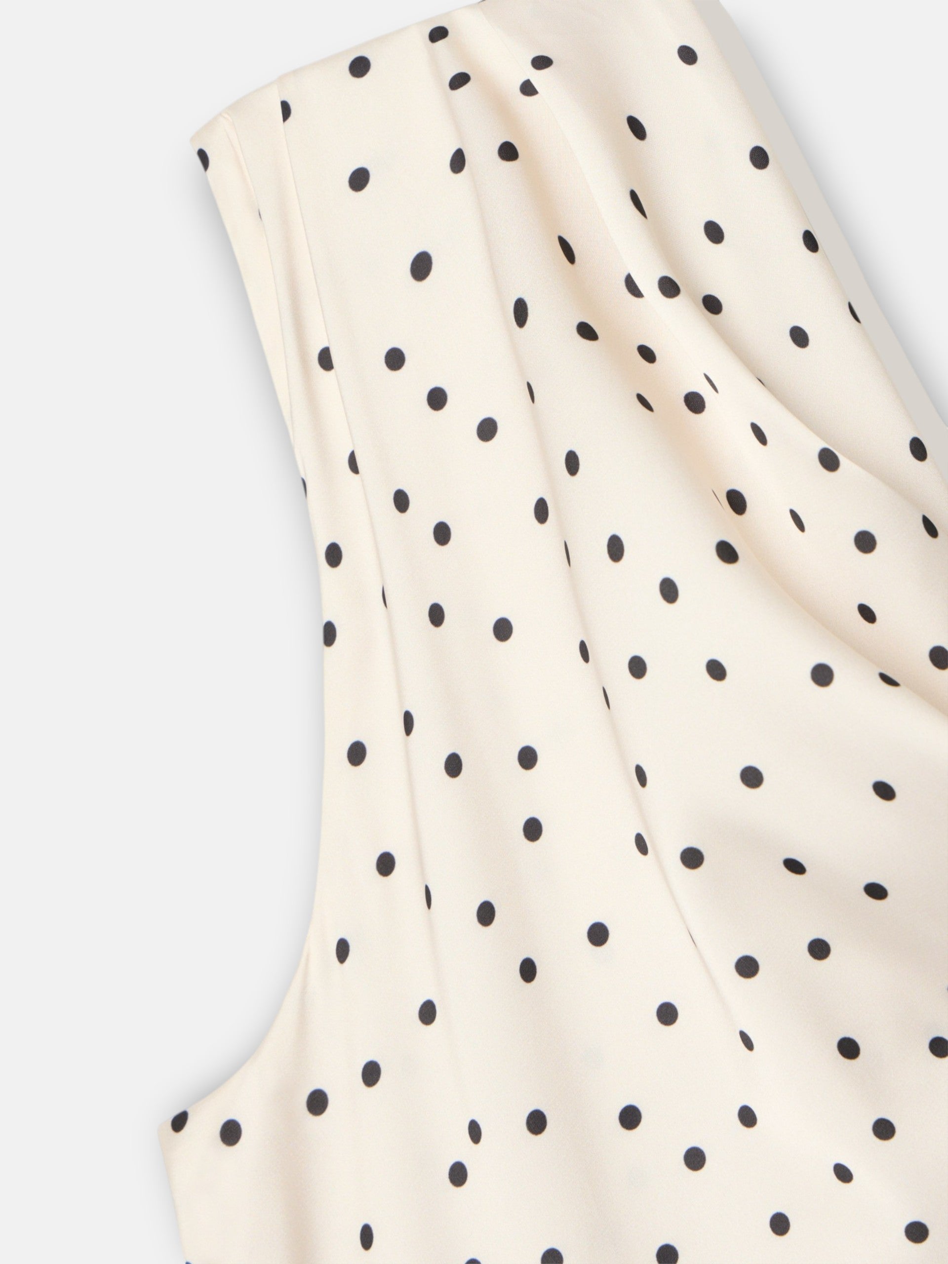 Robe nuisette à pois blanc et noir