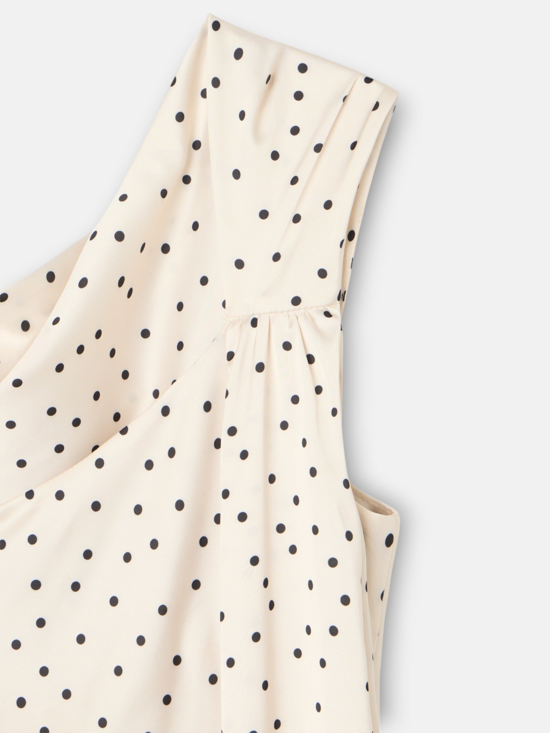 Robe nuisette à pois blanc et noir
