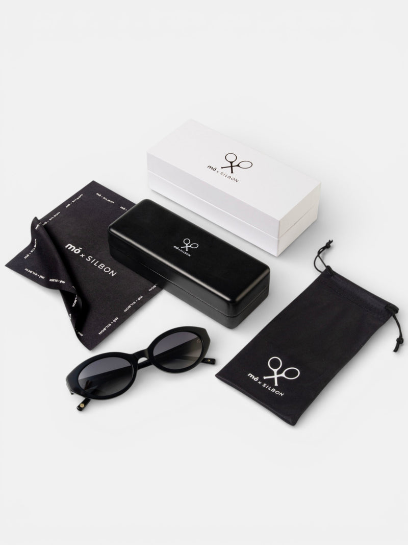 MOXSILBON Adira Black Sunglasses