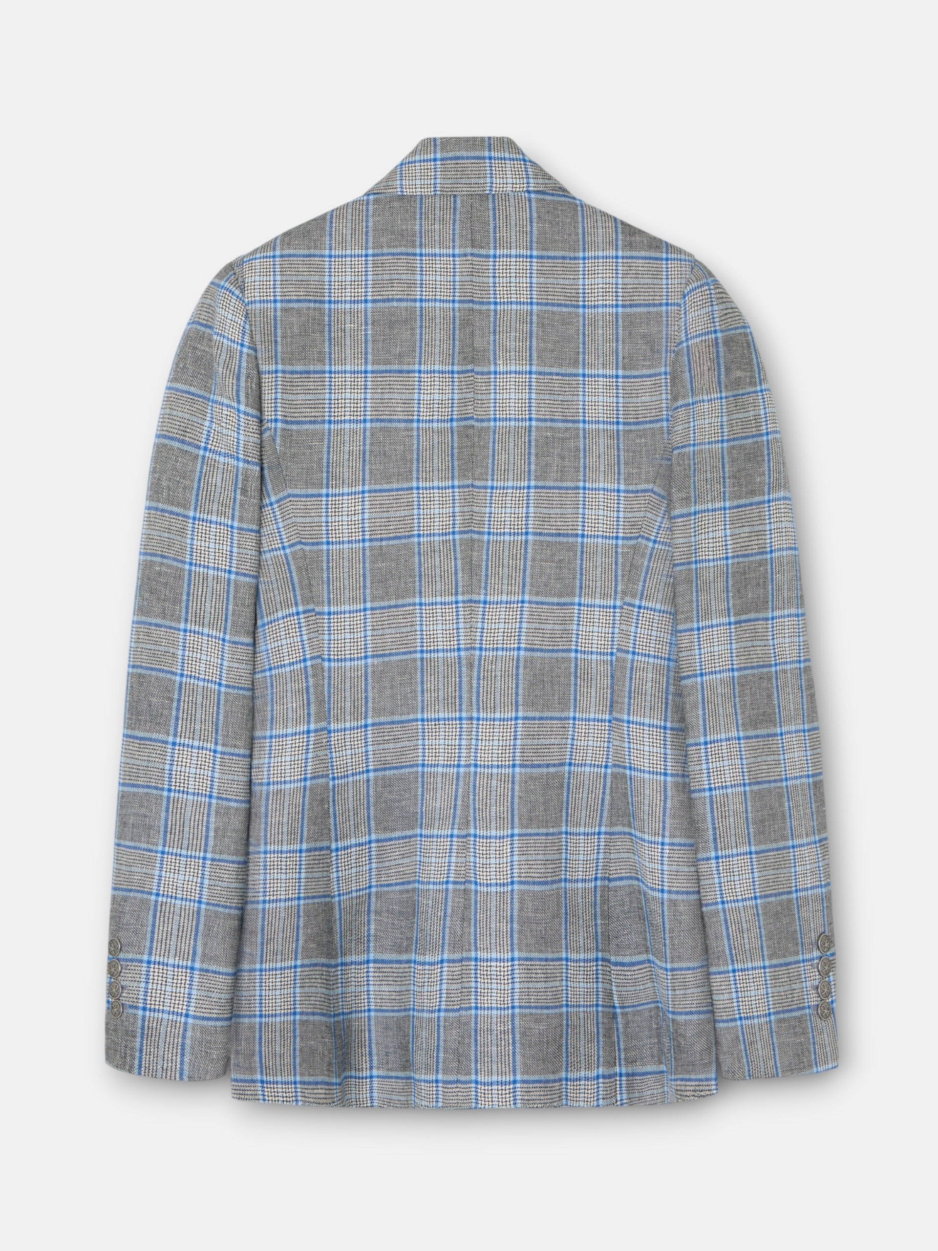 Veste classique à carreaux marine