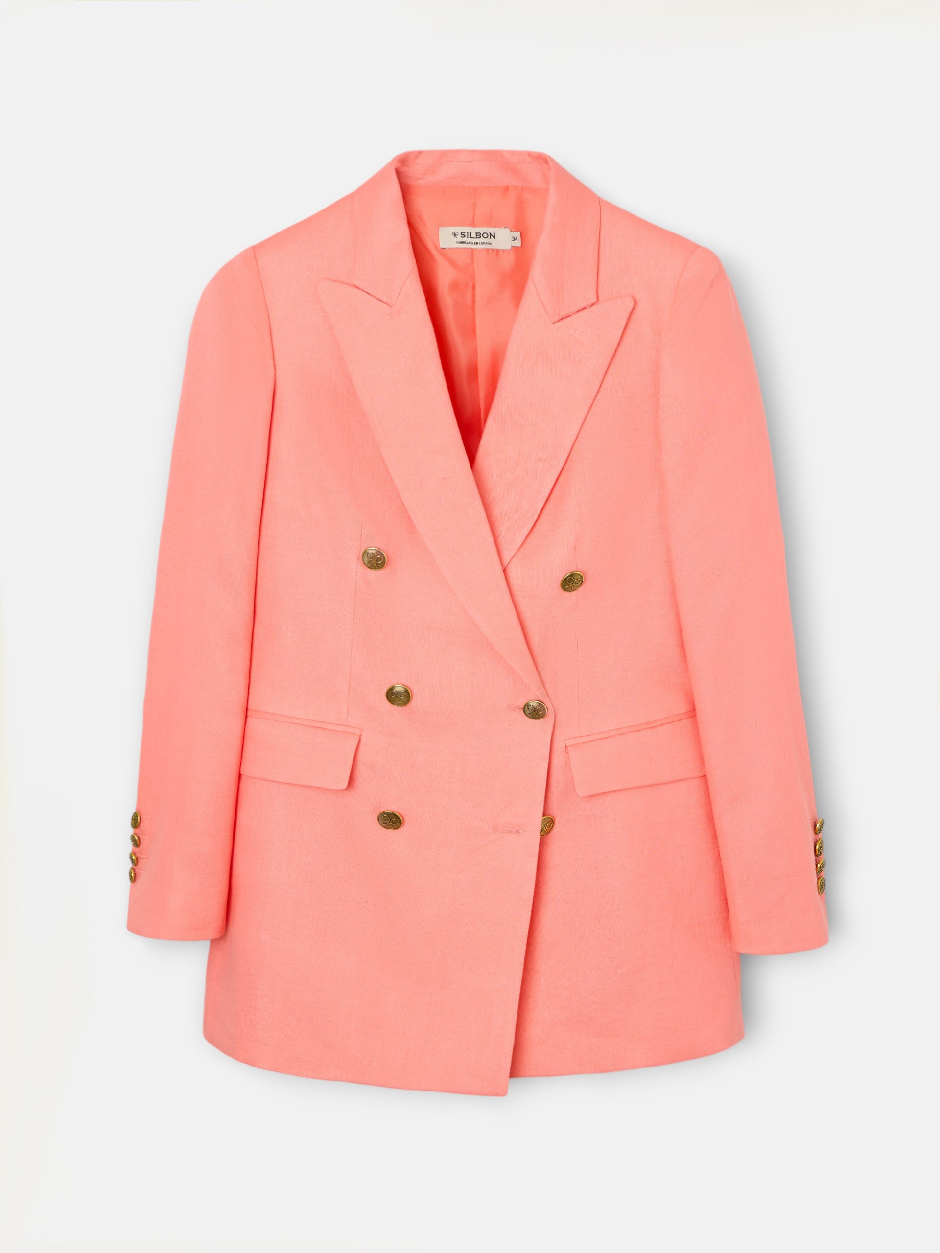 Americana clasica cruzada coral