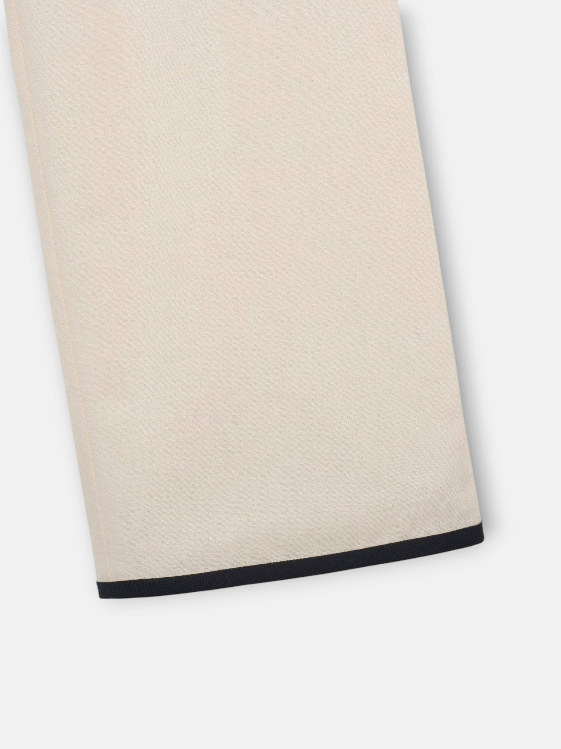 Pantalon recto lino crudo