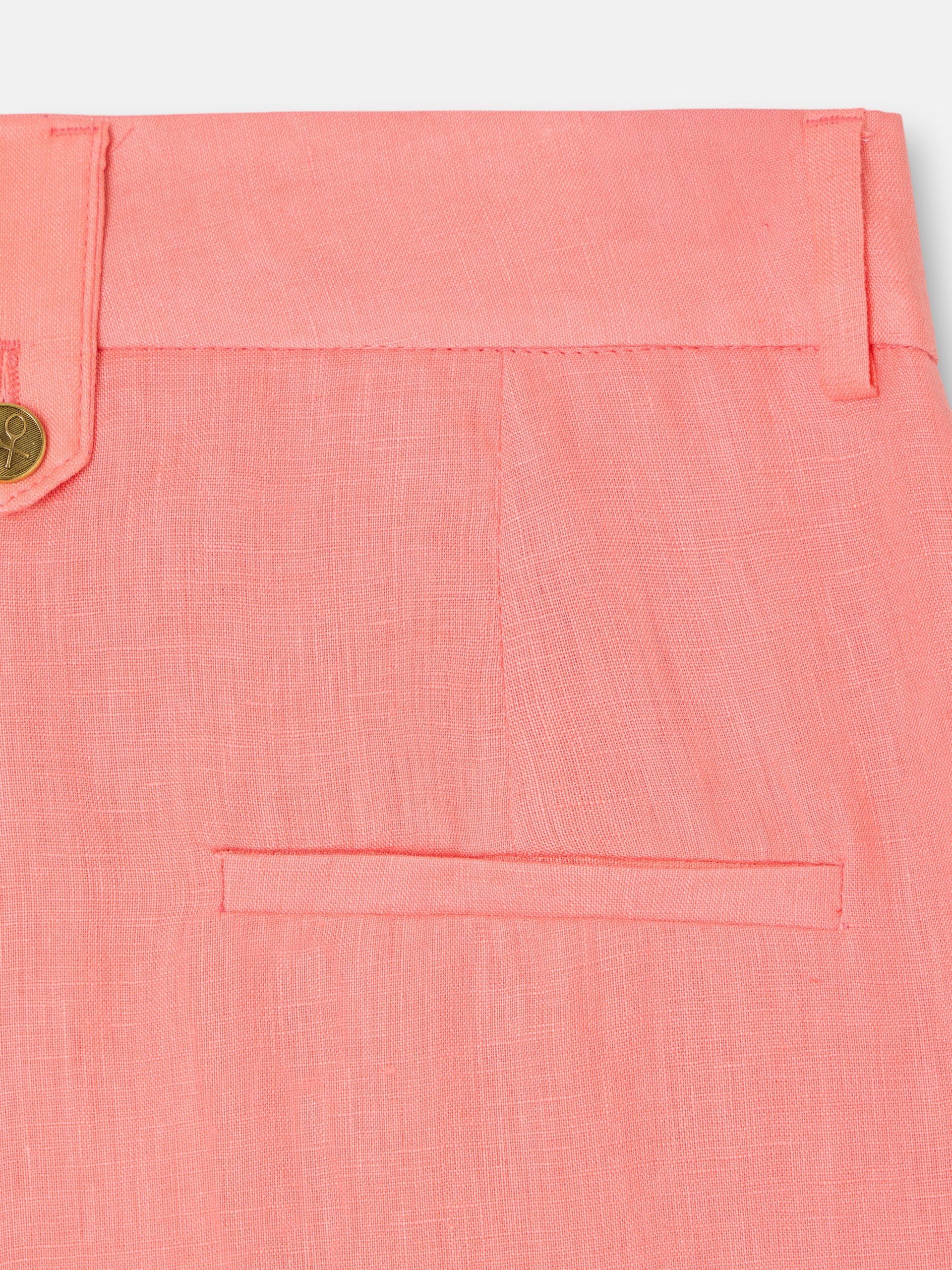 Straight coral trousers