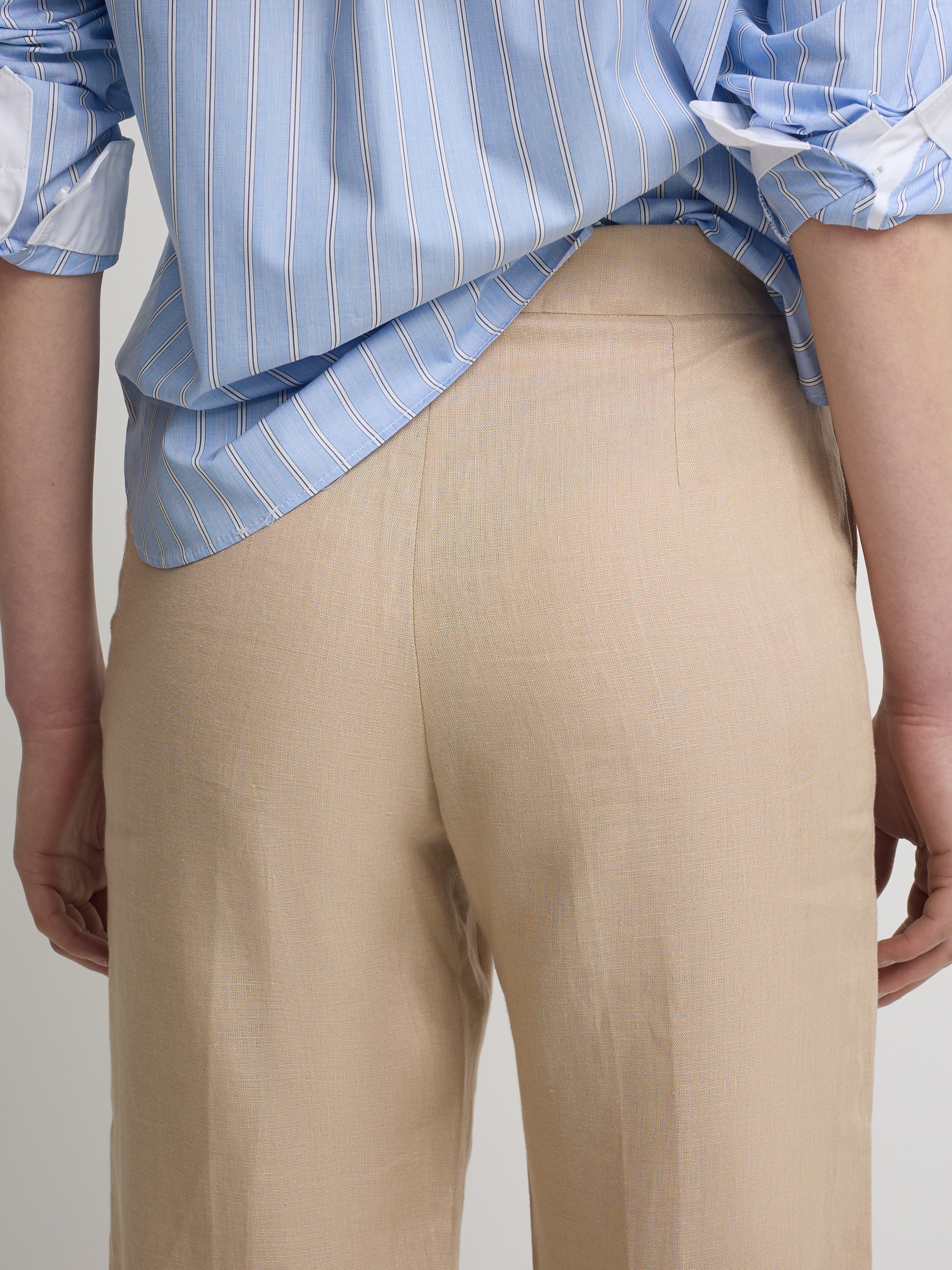 Pantalon lino beige