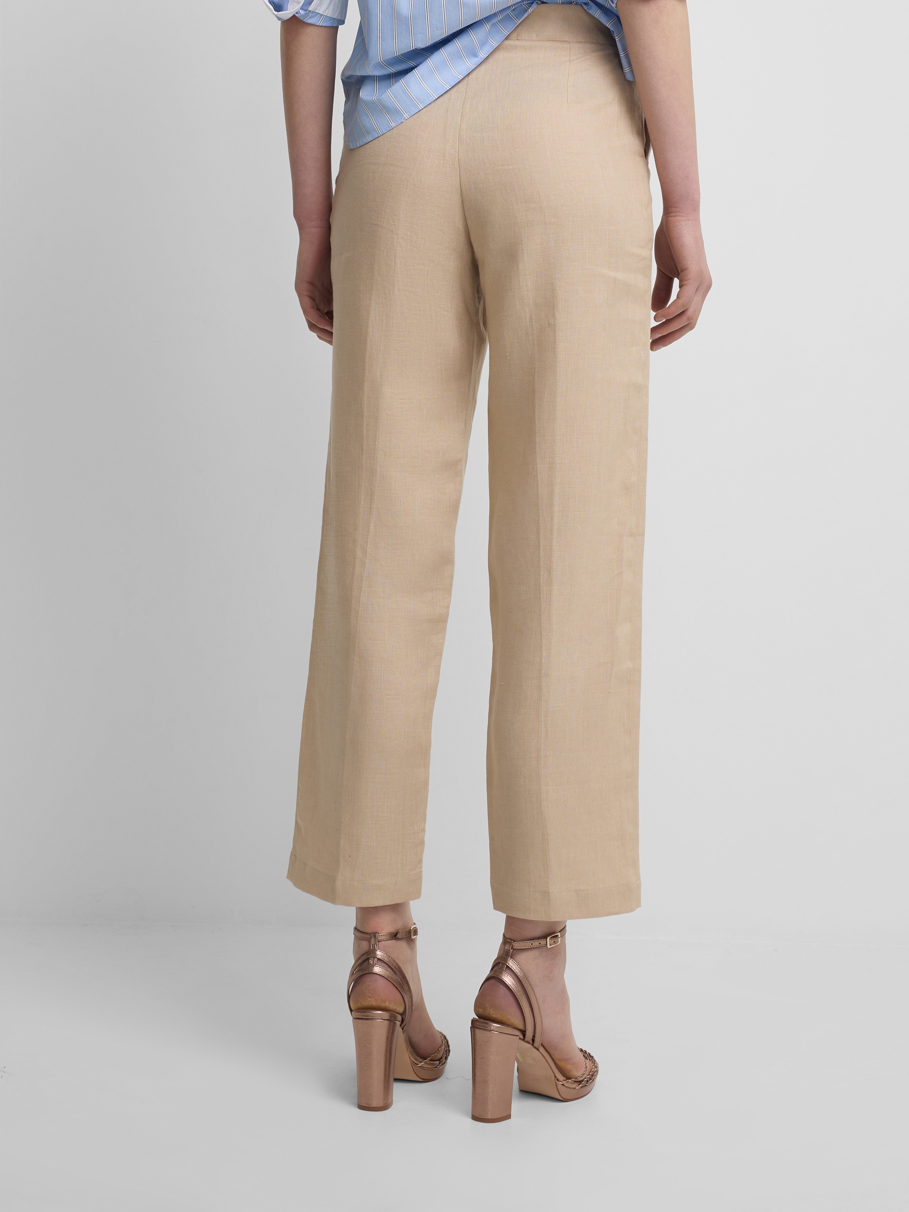 Pantalon lino beige