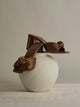 Copper rope heeled sandal