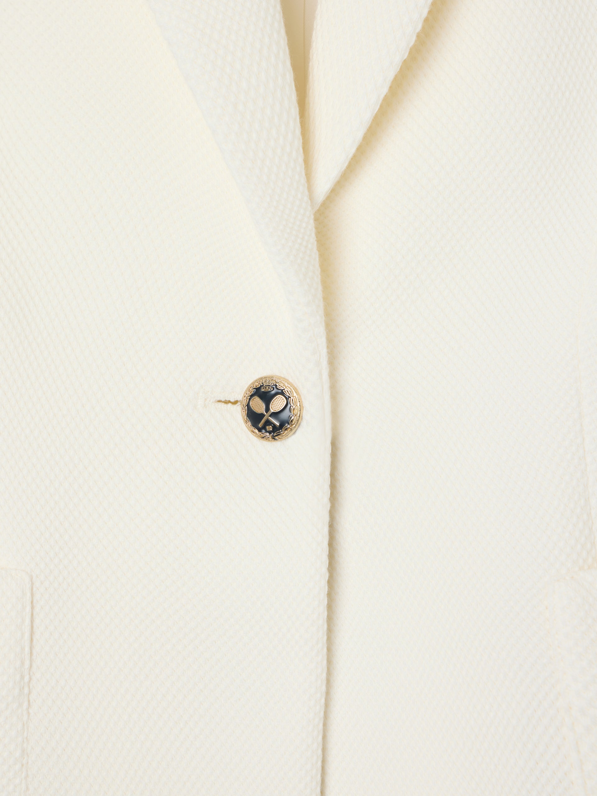 Veste unique classique écrue
