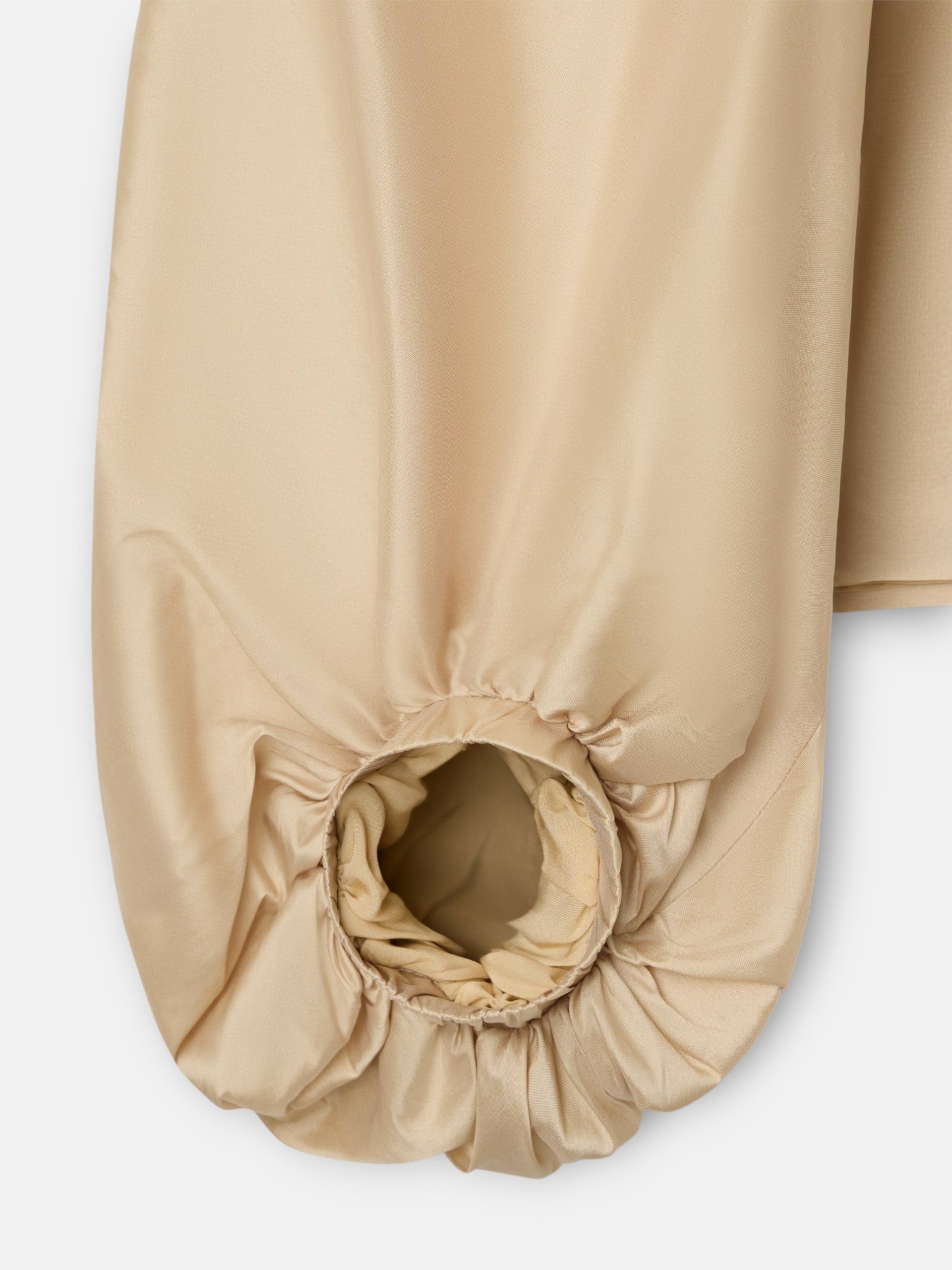Blouse collection événement manches ballon beige