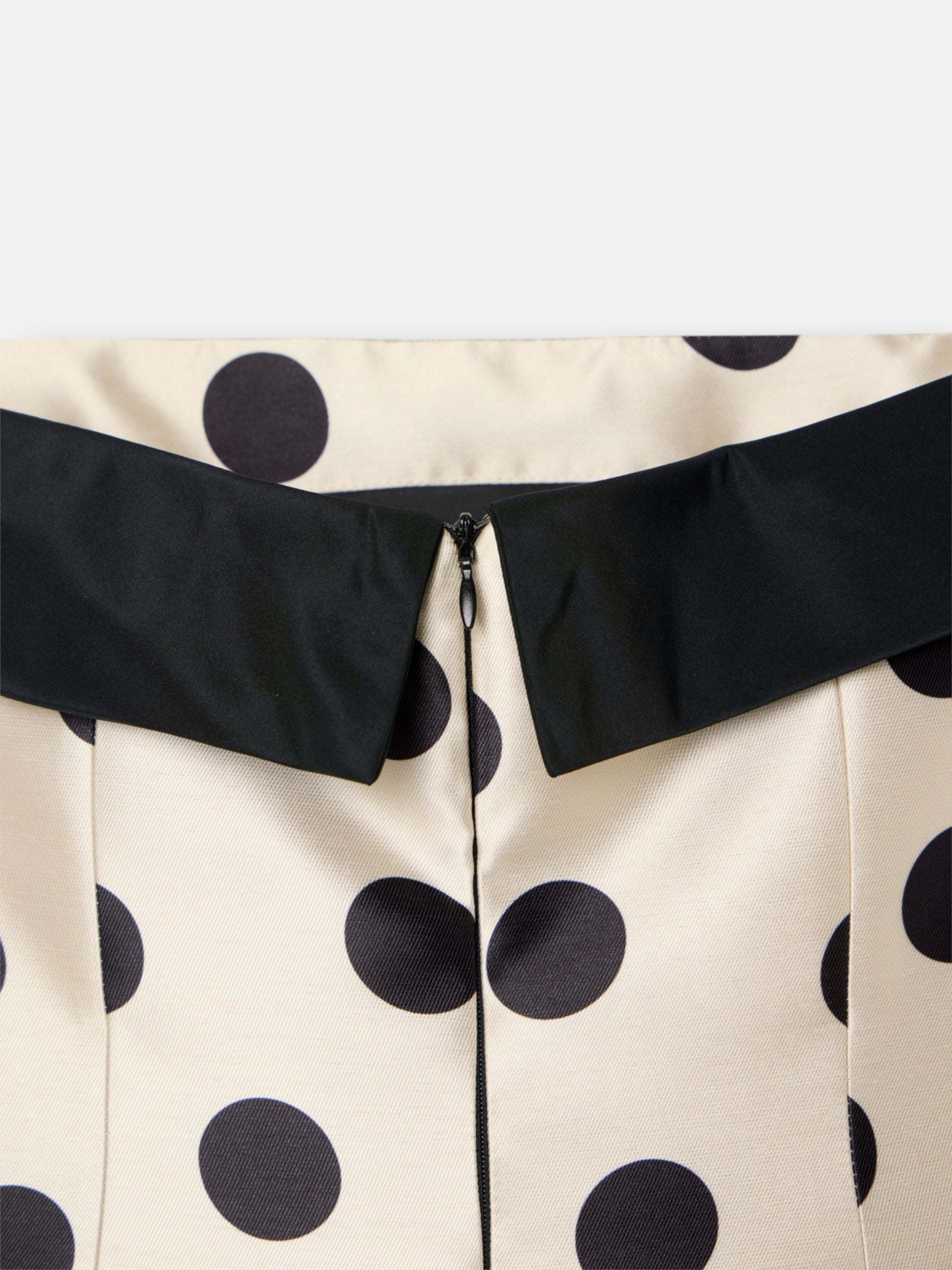 Robe CaprilexSilbon à pois vanille et noir