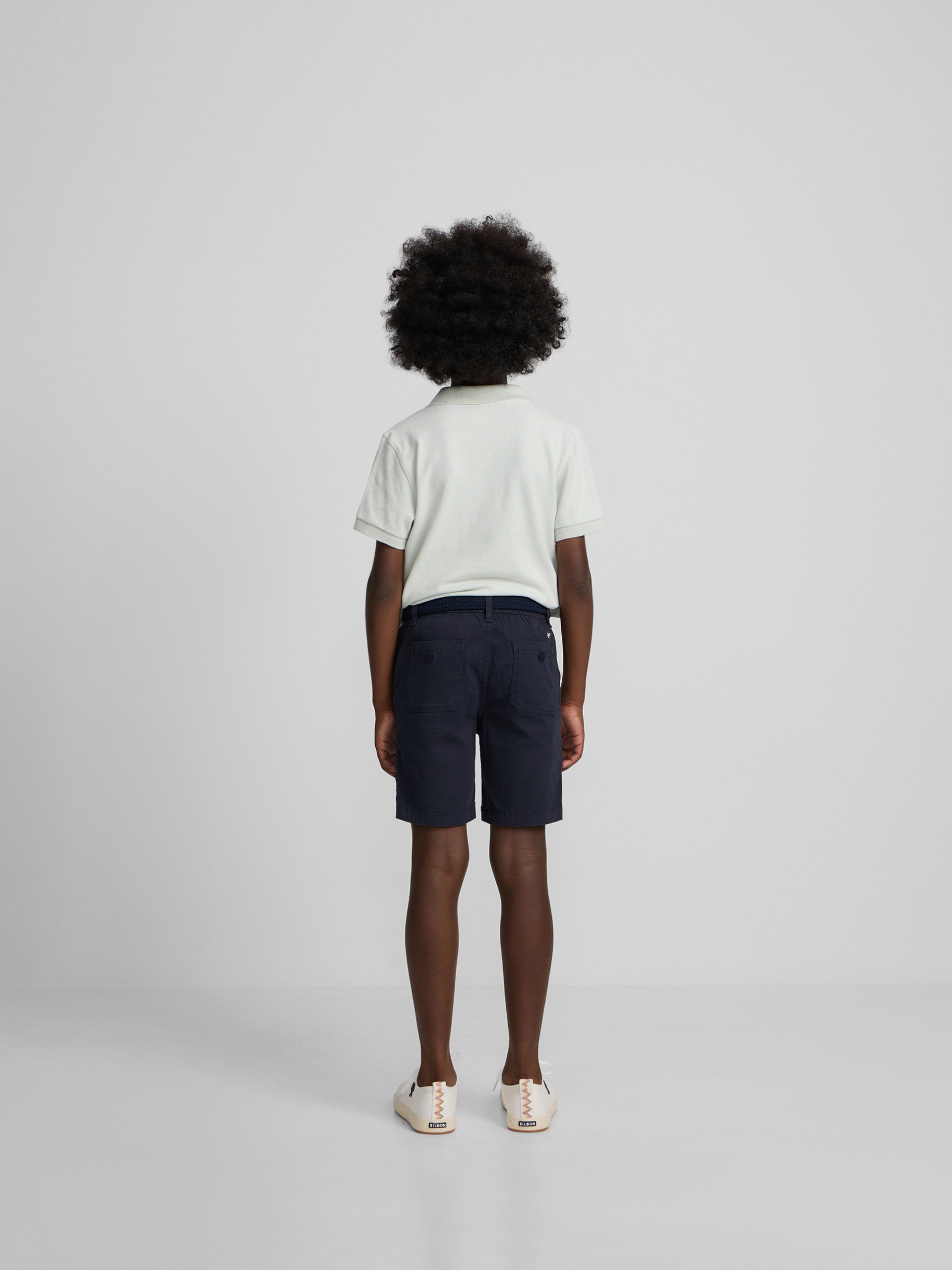 Bermuda enfant sport bleu marine