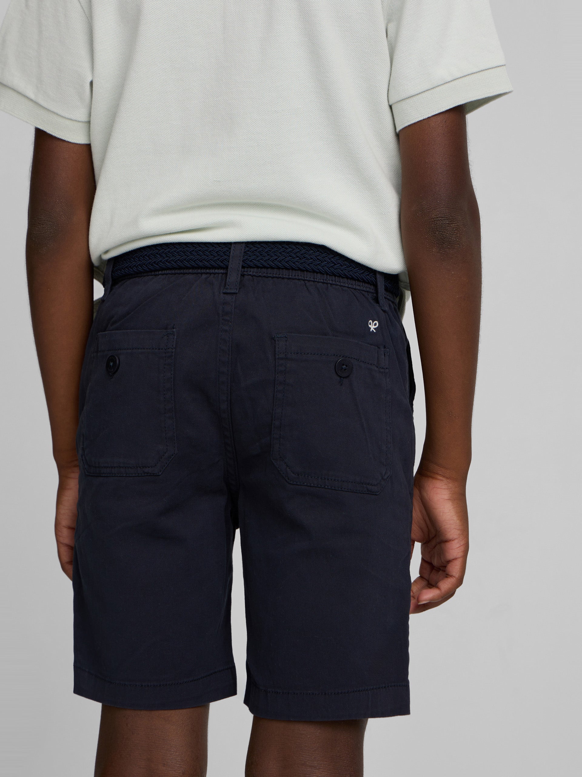 Bermuda enfant sport bleu marine