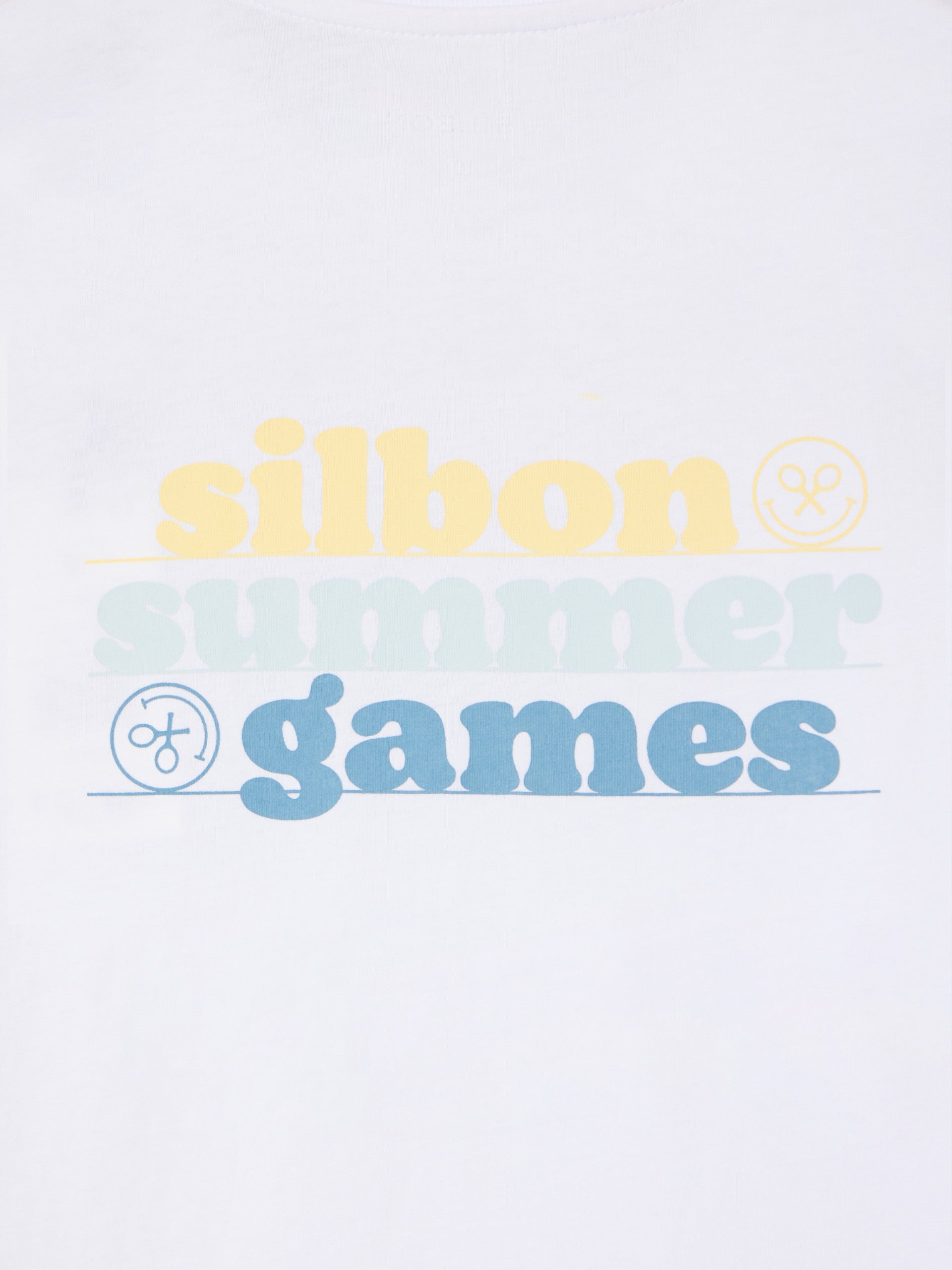 Camiseta kids summer games blanco