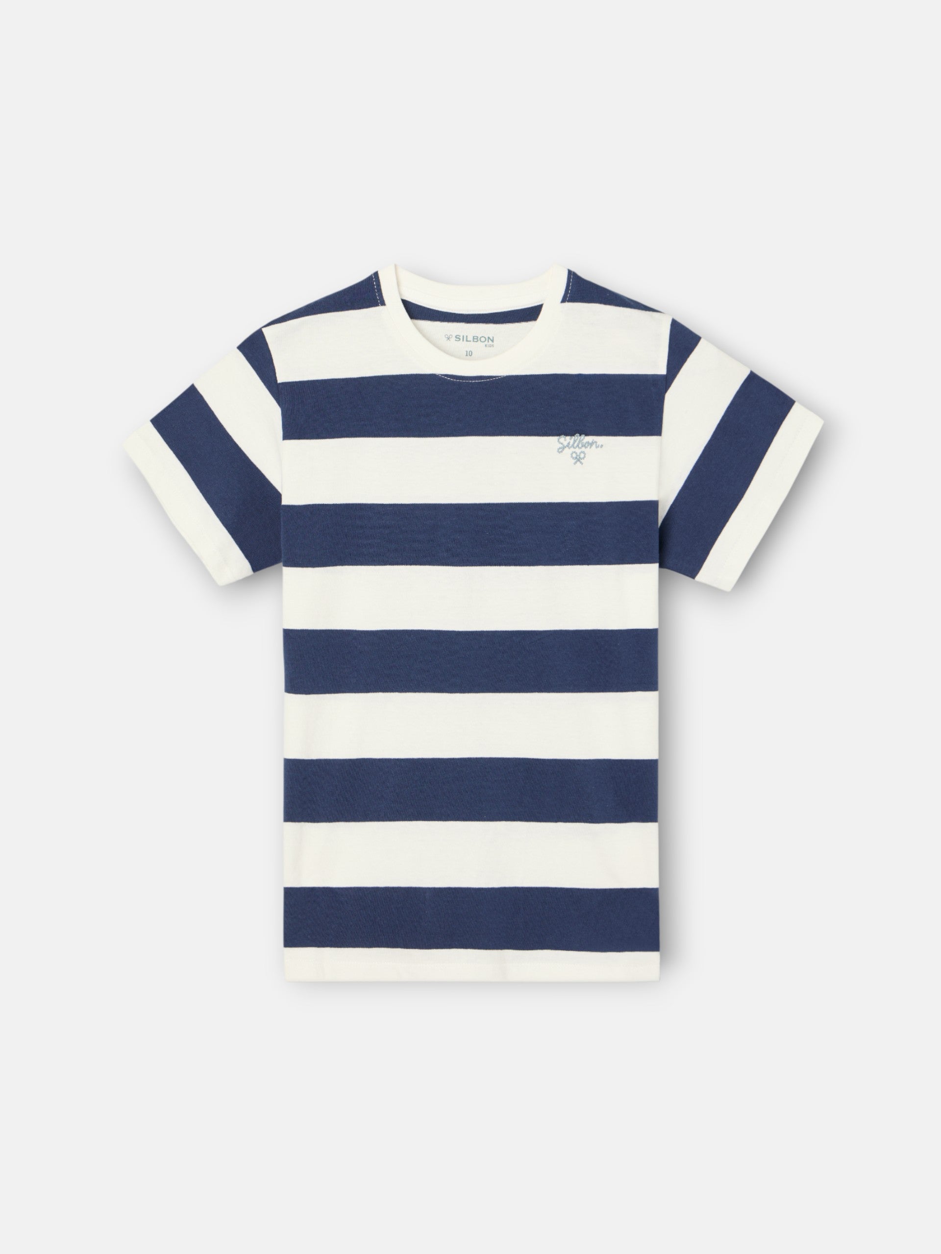 Camiseta kids raya vintage azul