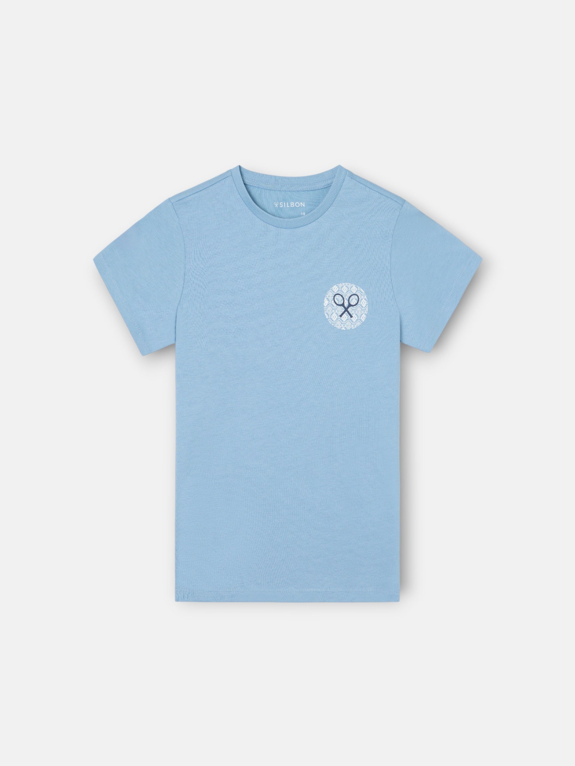 Camisola kids raquete étnica azul-marinho