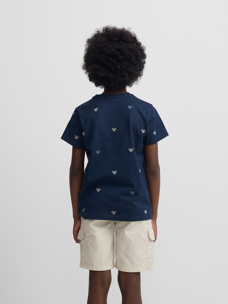 Camisola kids multiraquete cores azul-marinho