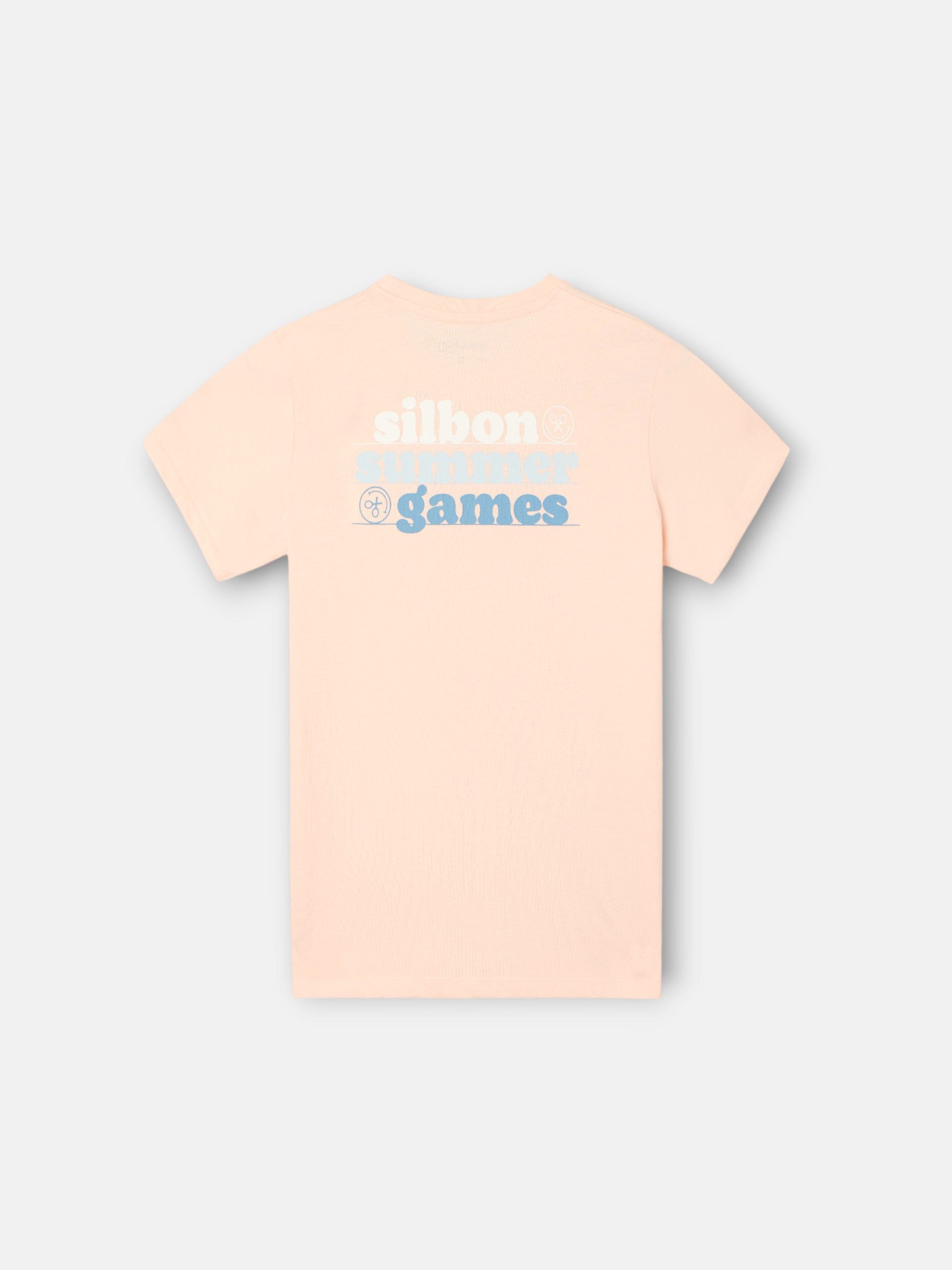 T-shirt kids summer games coral