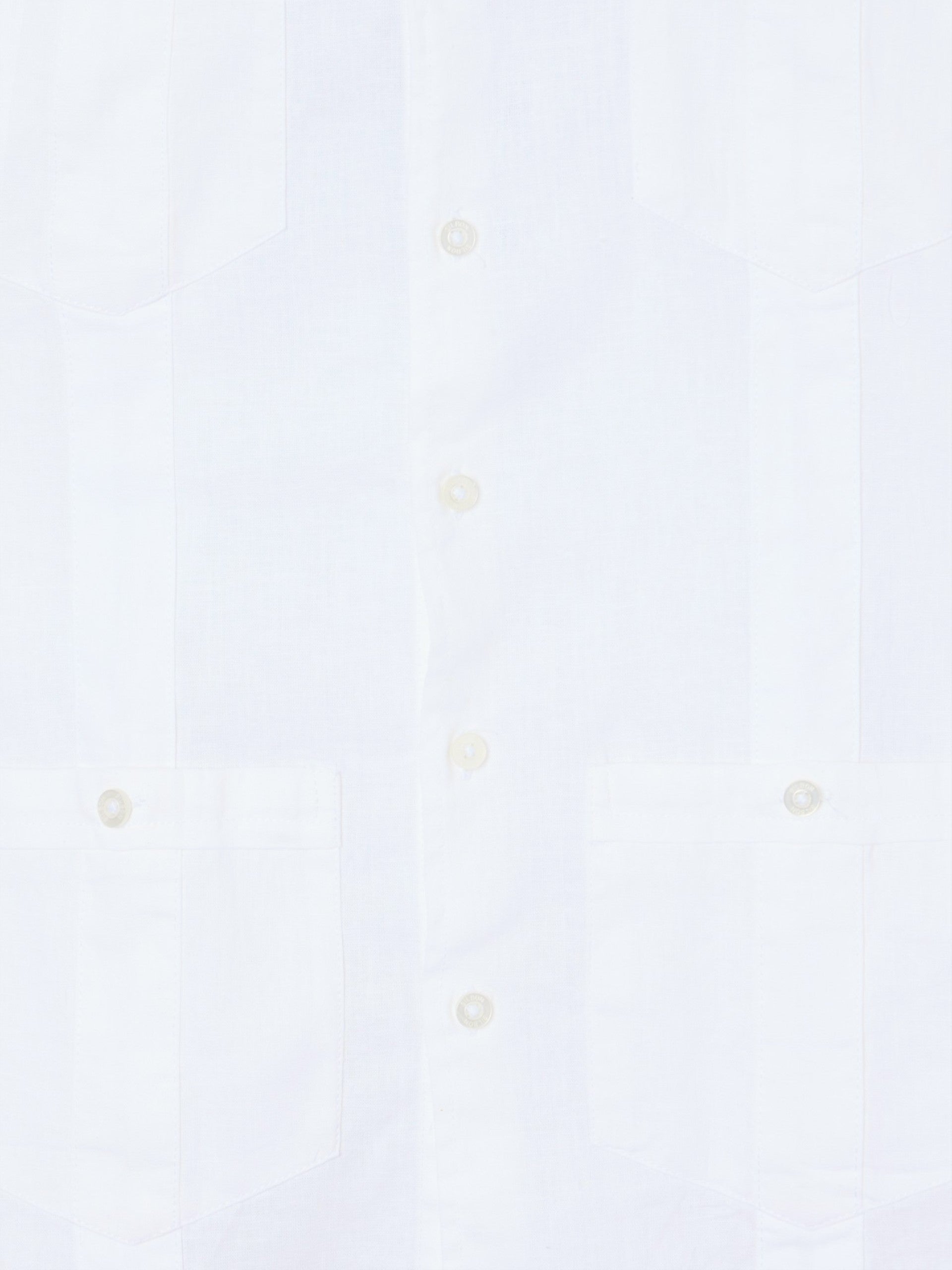 Guayabera sport enfant lin blanc