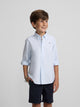 Camisa sport kids rayas anchas celeste