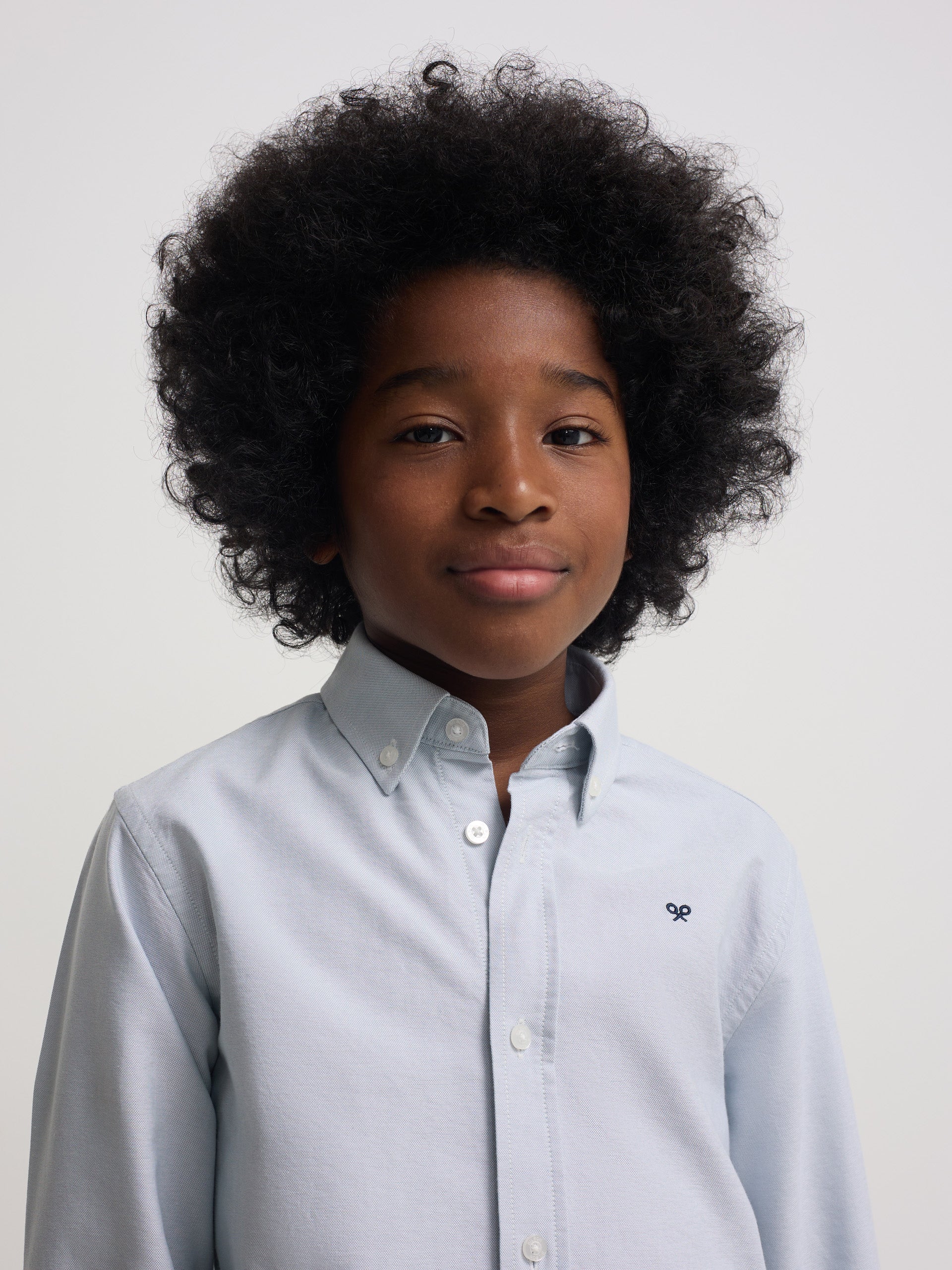 Camisa sport criança oxford verde