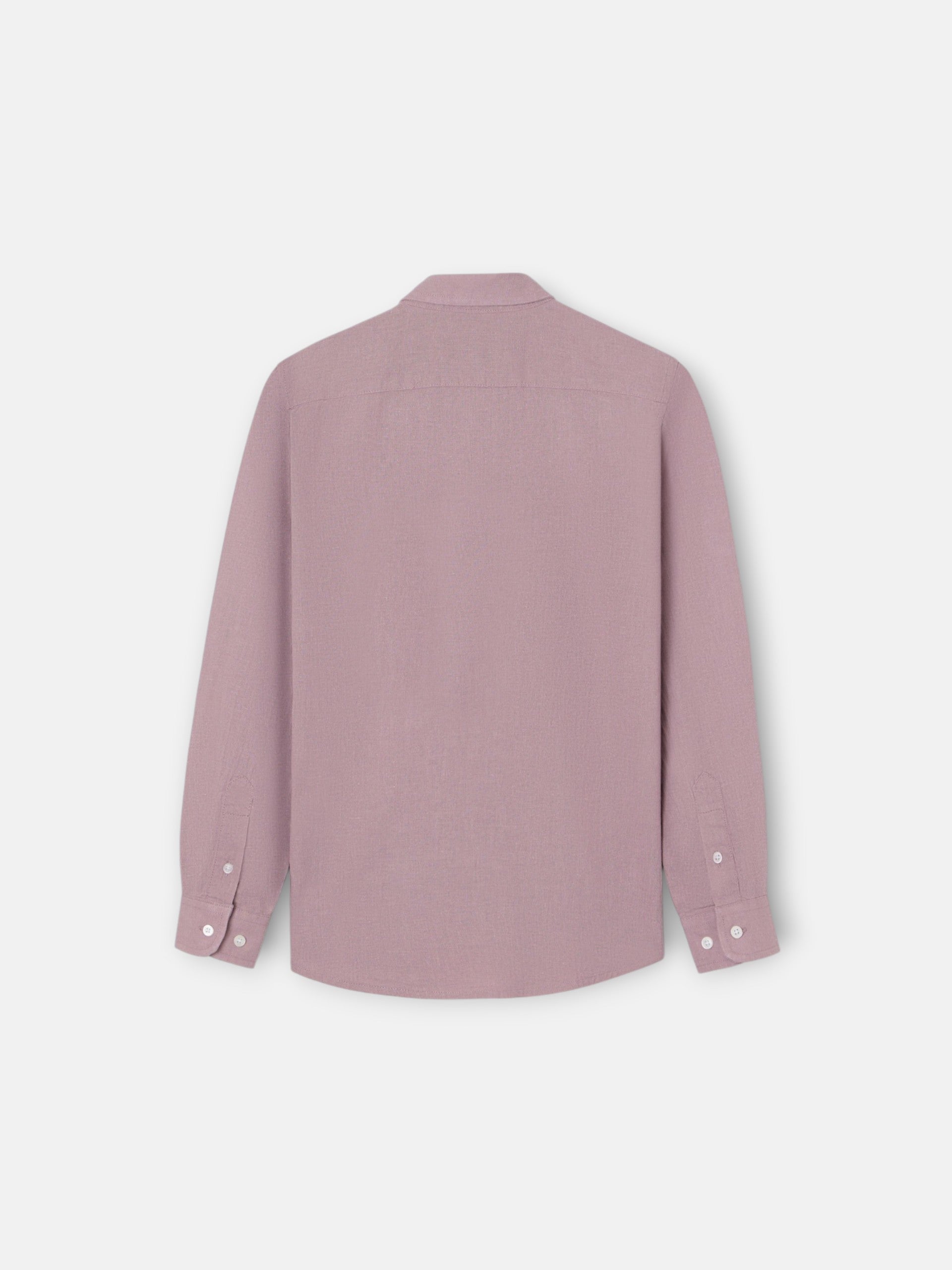 Kids' burgundy linen sport shirt