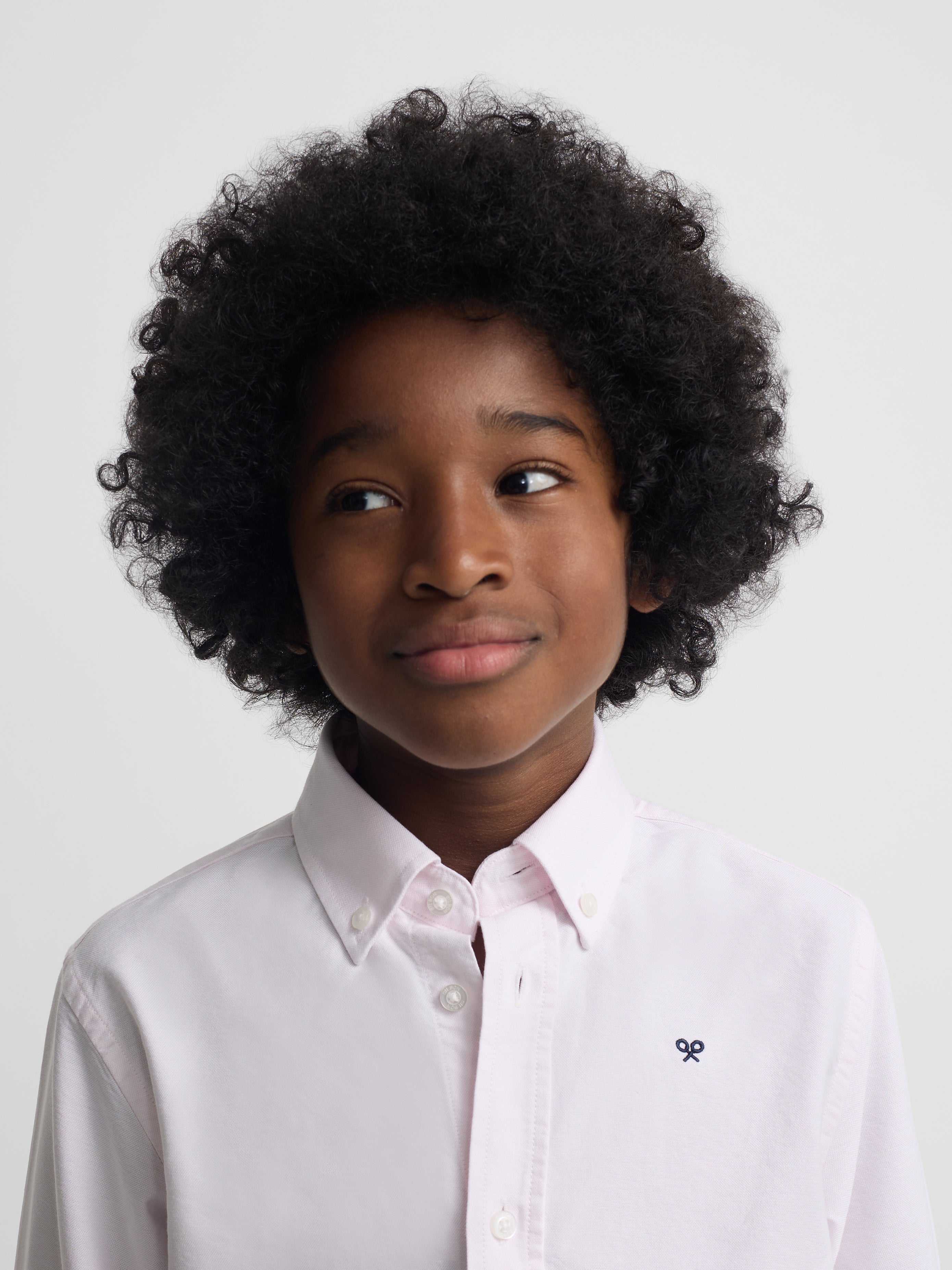 Camisa desportiva para crianças oxford rosa