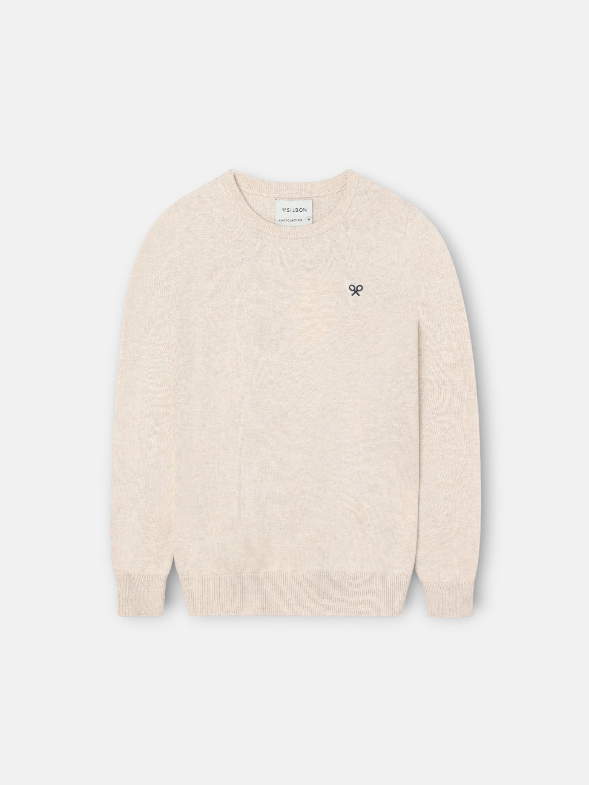 Pull en maille crème pour enfants