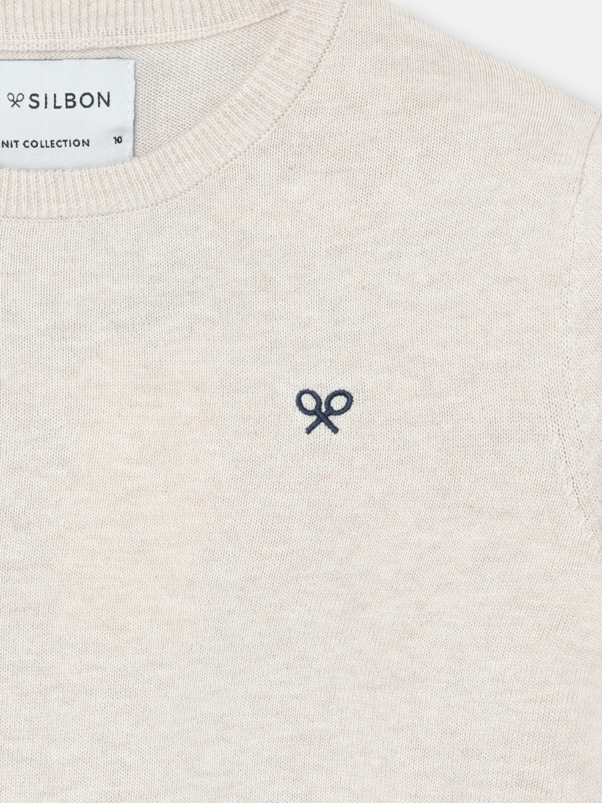 Pull en maille crème pour enfants