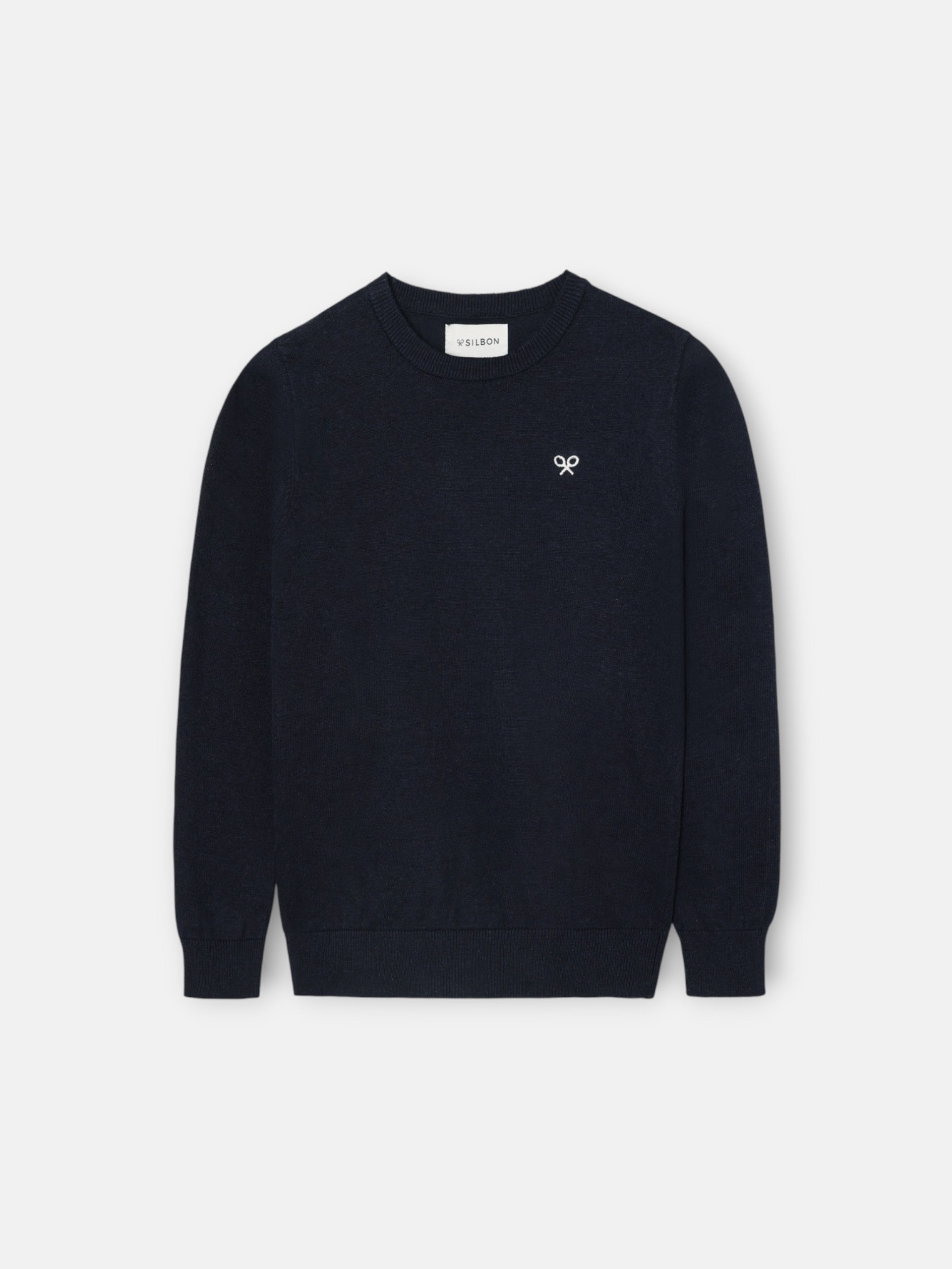 Pull en maille bleu marine pour enfants