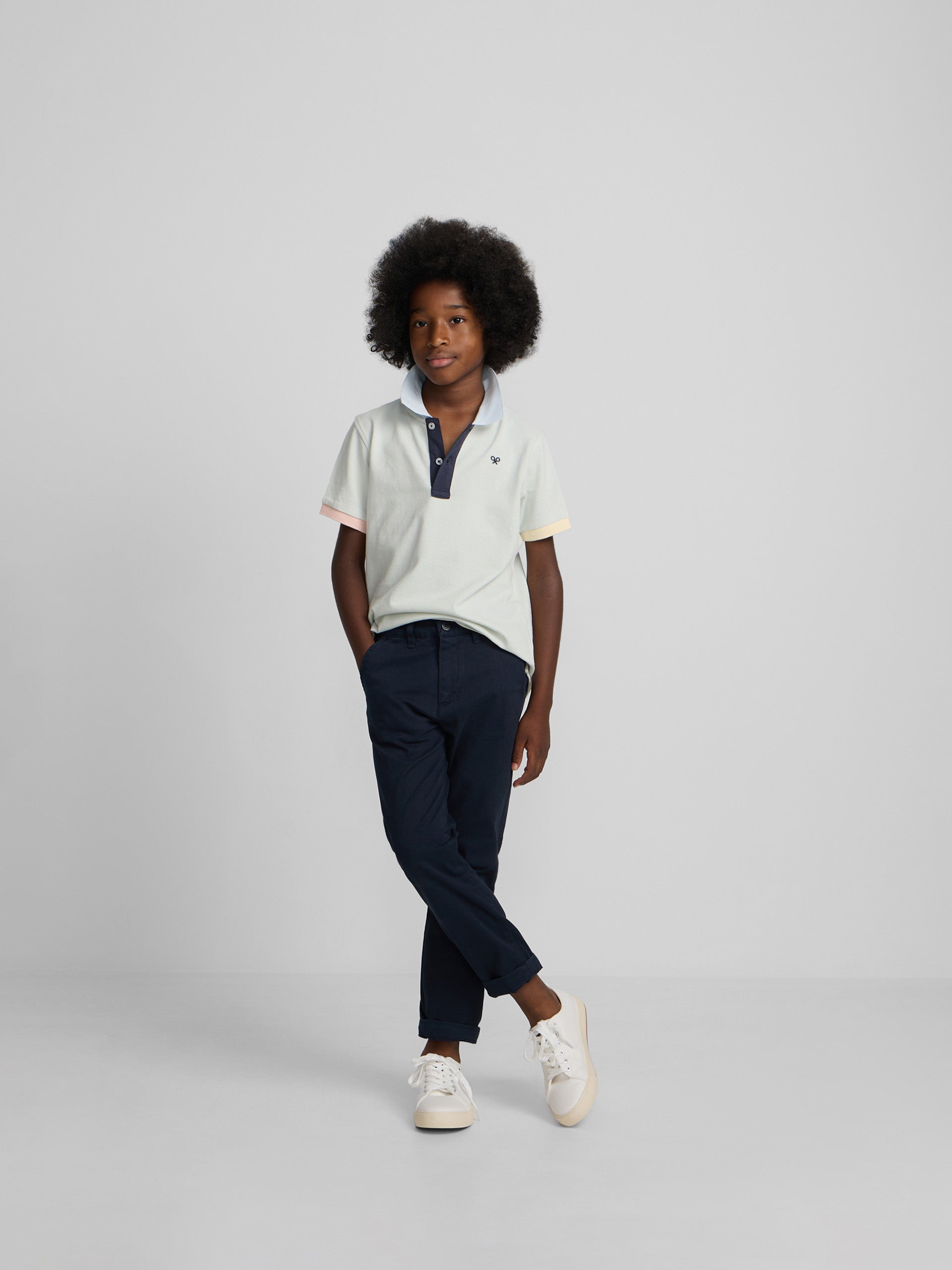 Pantalon sport kids chino azul navy