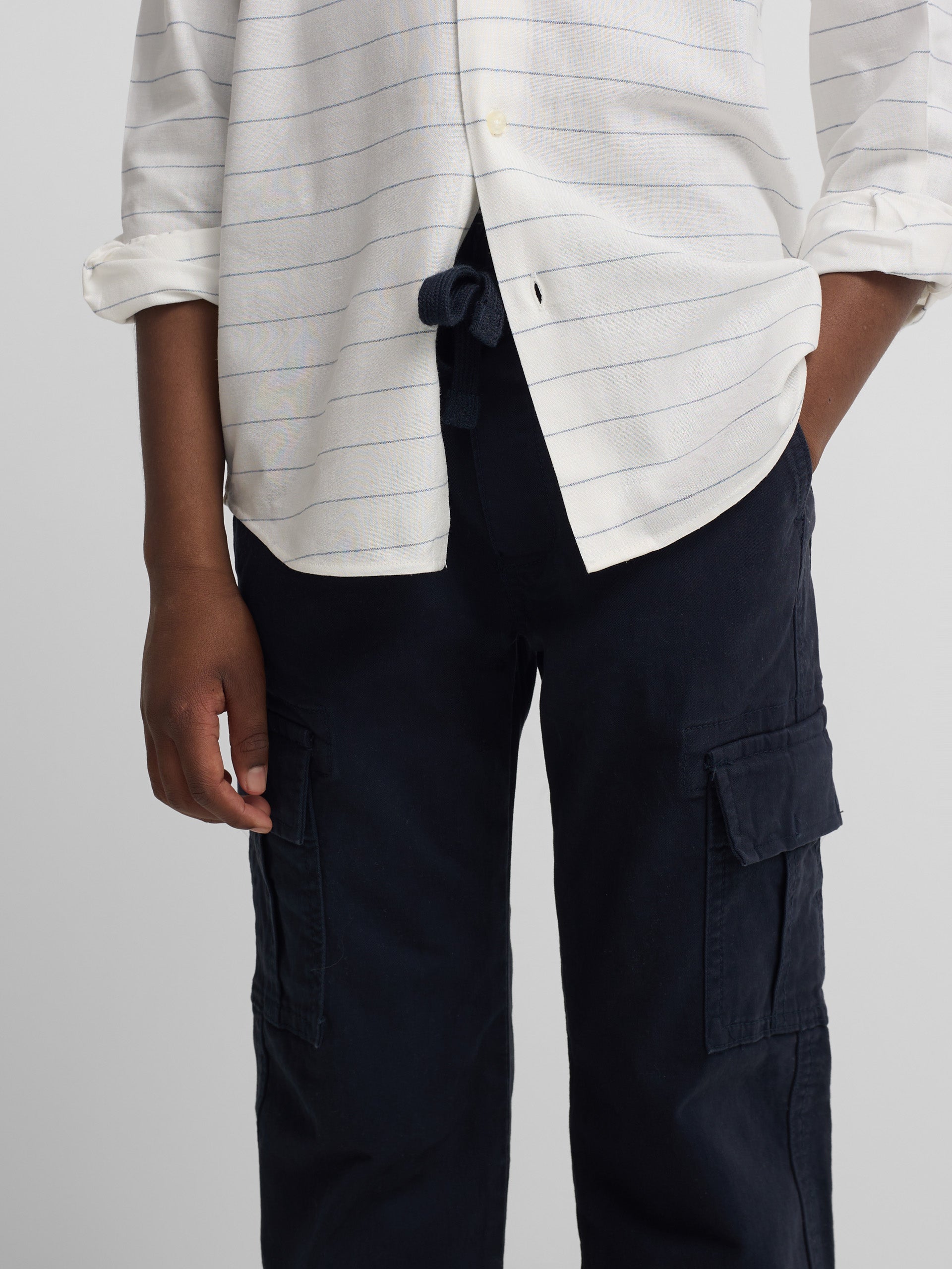Pantalon sport kids cargo azul navy