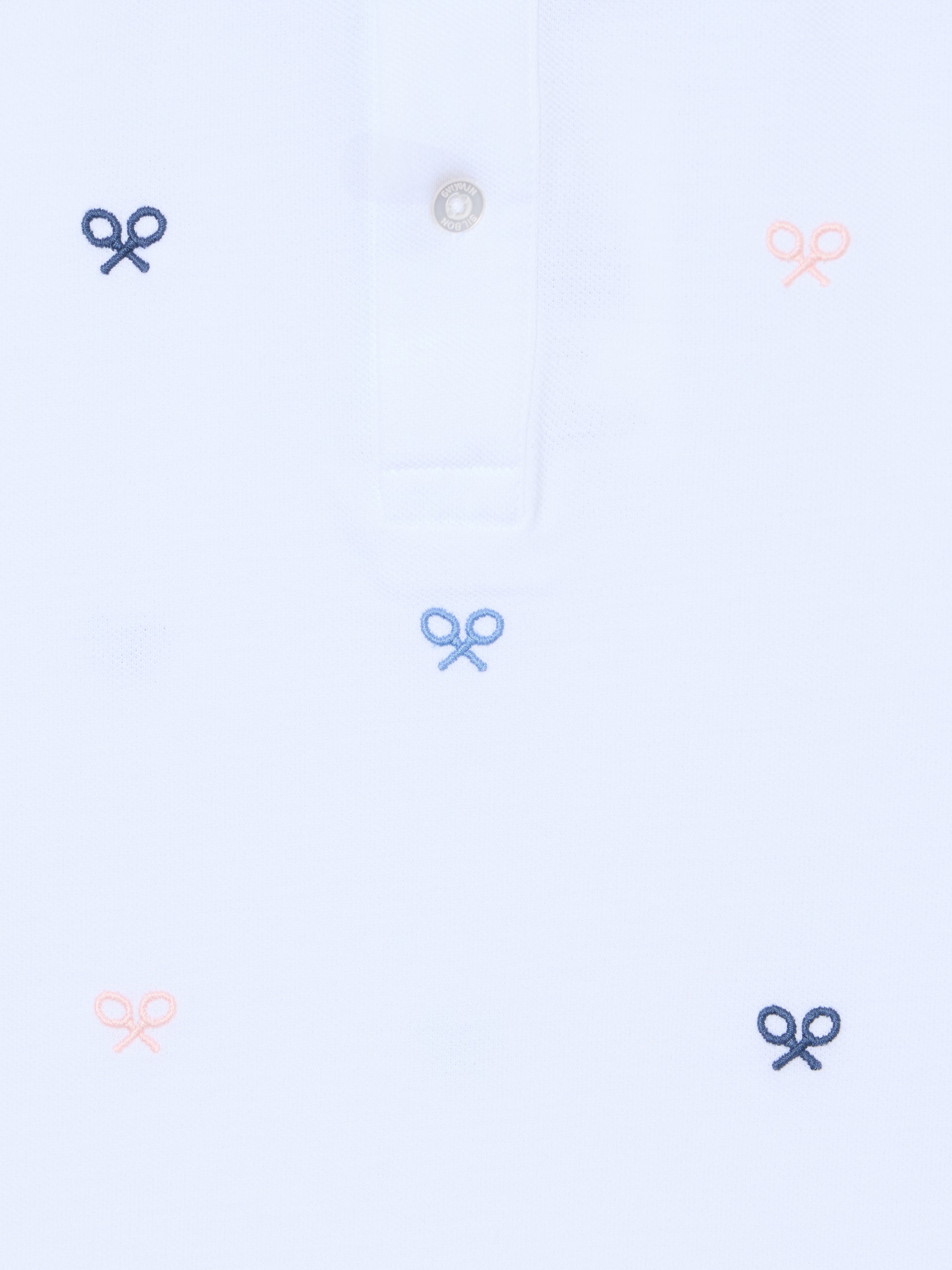 Polo infantil multiraquete cores branco